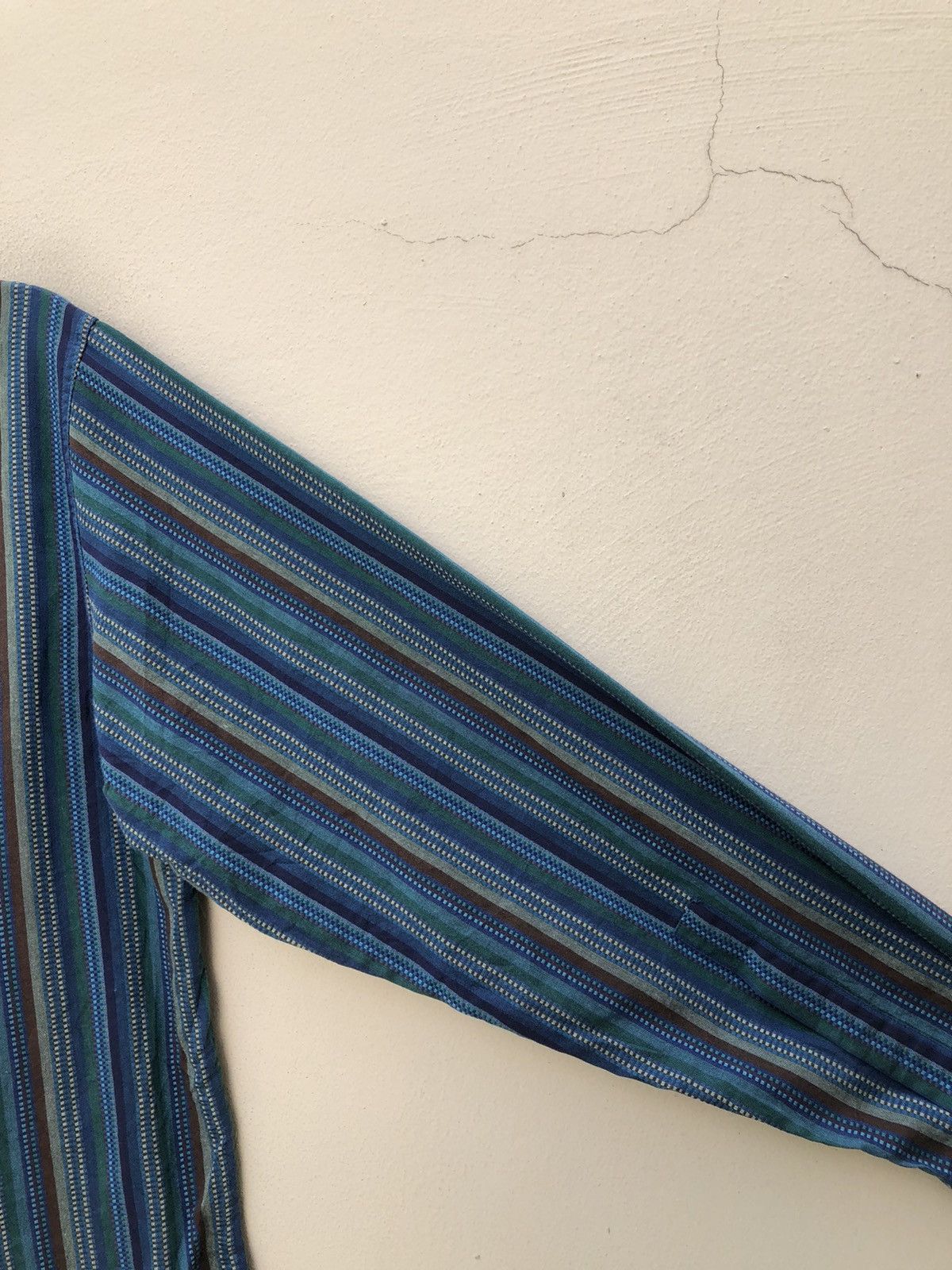 Missoni Vintage Missoni Italy Woven Striped Tribal Button Shirt Size US M / EU 48-50 / 2 - 15 Thumbnail