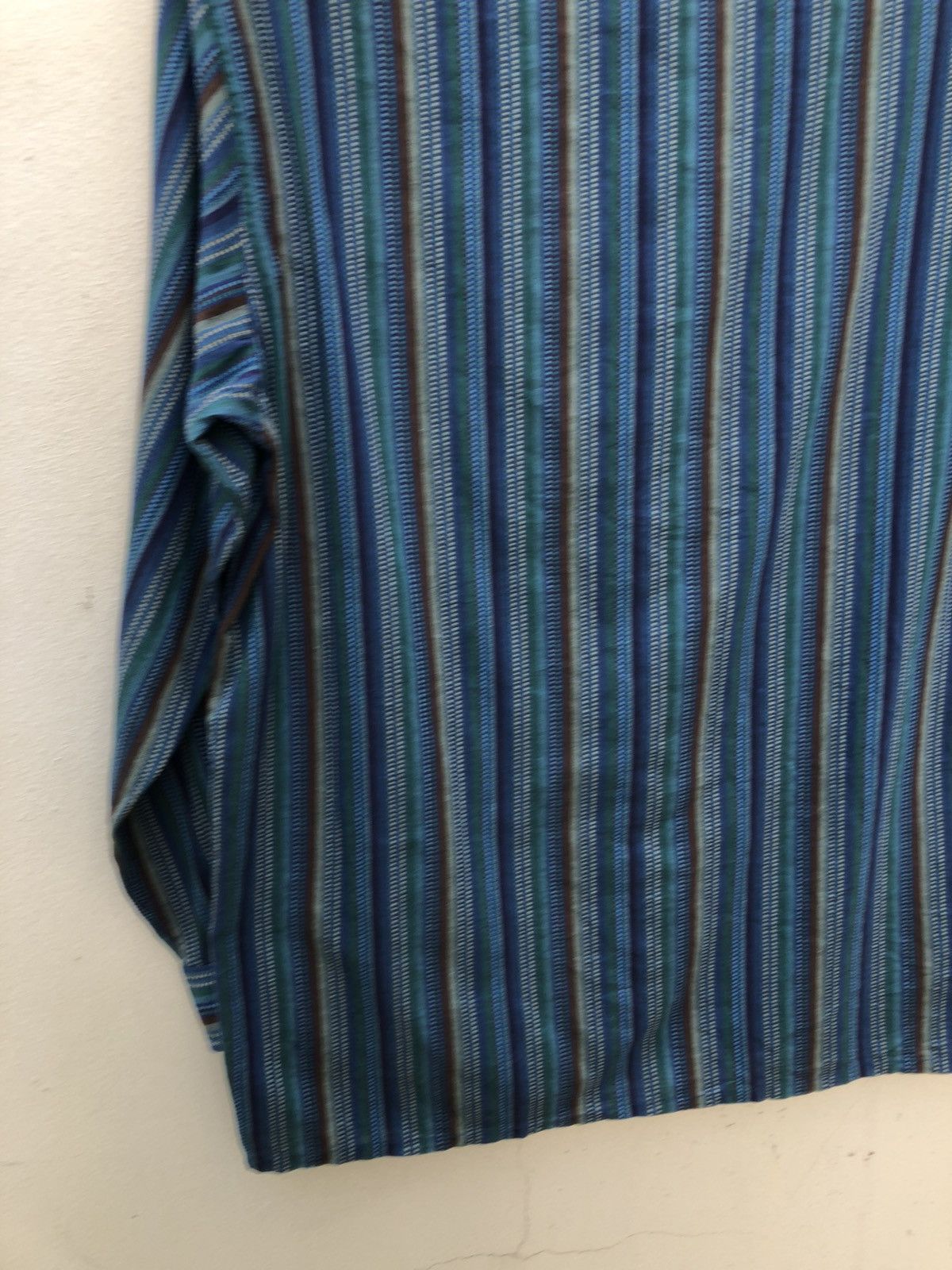 Missoni Vintage Missoni Italy Woven Striped Tribal Button Shirt Size US M / EU 48-50 / 2 - 13 Thumbnail