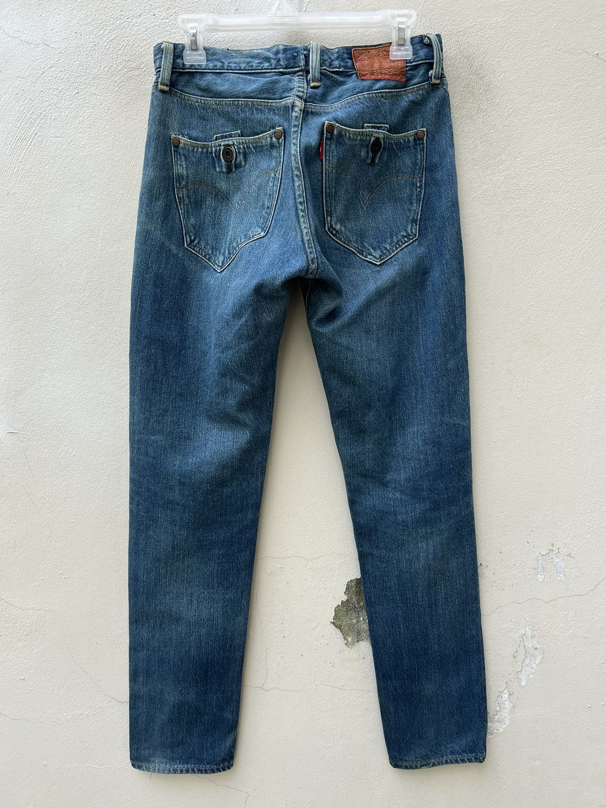Levi's Levi's Red Made in Japan Jerky Patch Buttonfly Denim Jeans Size US 30 / EU 46 - 16 Thumbnail