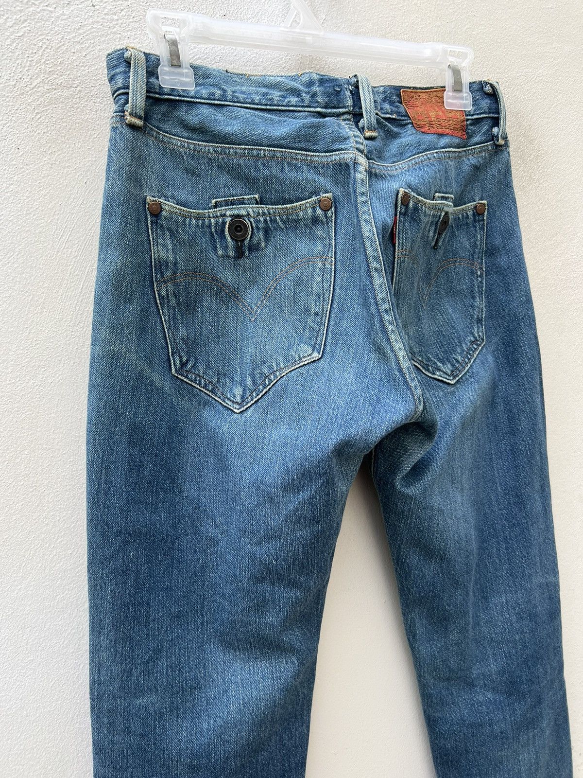 Levi's Levi's Red Made in Japan Jerky Patch Buttonfly Denim Jeans Size US 30 / EU 46 - 17 Thumbnail