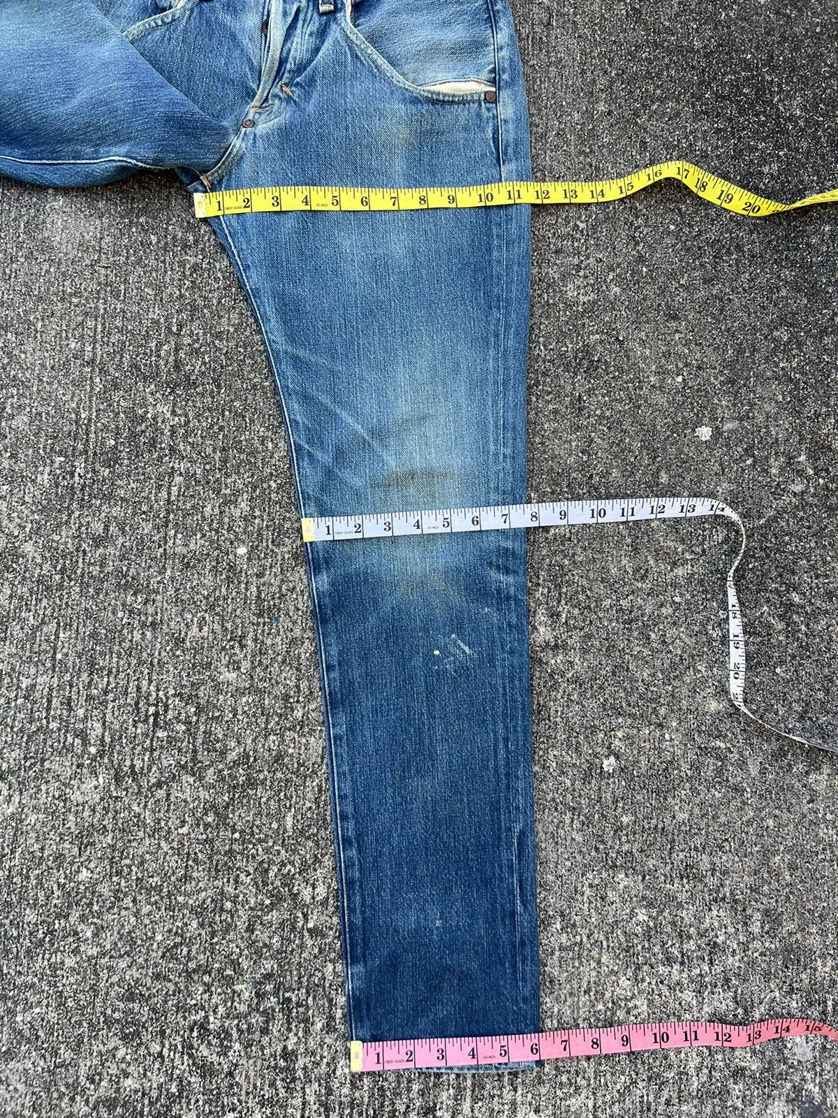 Levi's Levi's Red Made in Japan Jerky Patch Buttonfly Denim Jeans Size US 30 / EU 46 - 3 Thumbnail