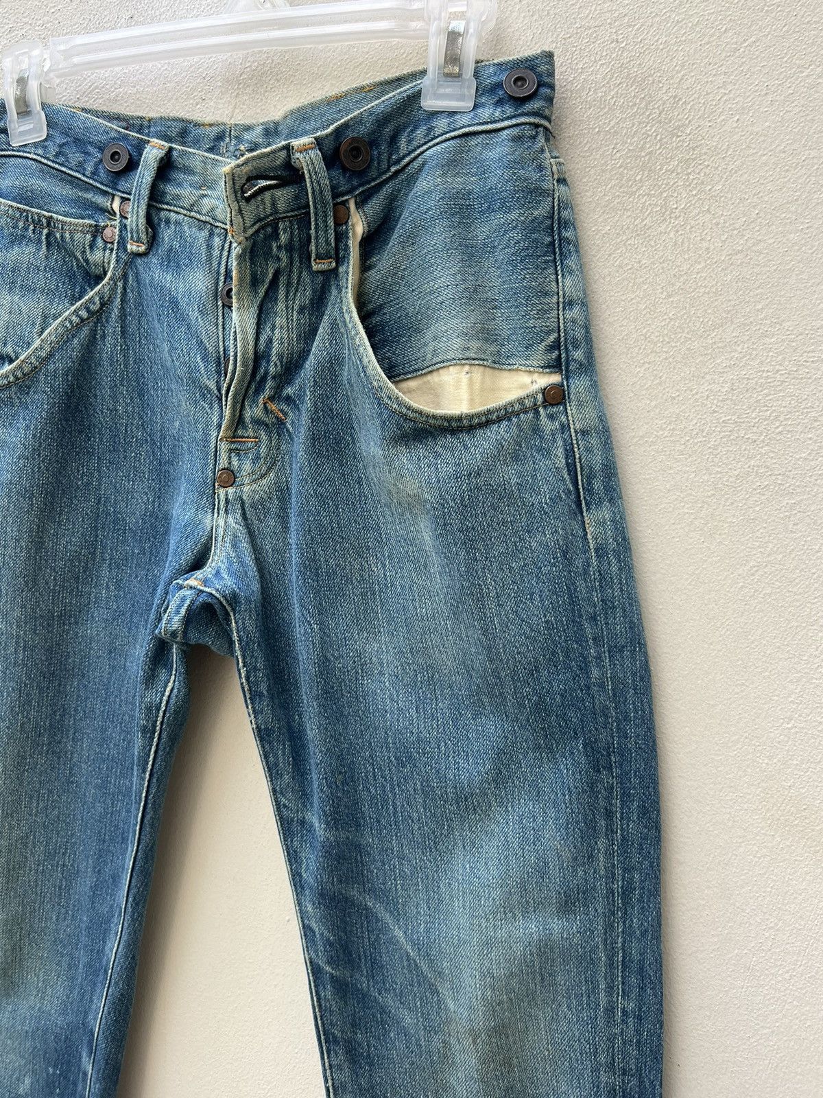 Levi's Levi's Red Made in Japan Jerky Patch Buttonfly Denim Jeans Size US 30 / EU 46 - 11 Thumbnail
