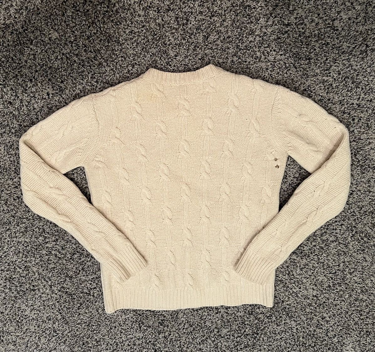 Raf Simons Raf Simons AW01 Riot Riot Riot Lambswool Cable Knit Sweater Size US M / EU 48-50 / 2 - 4 Thumbnail