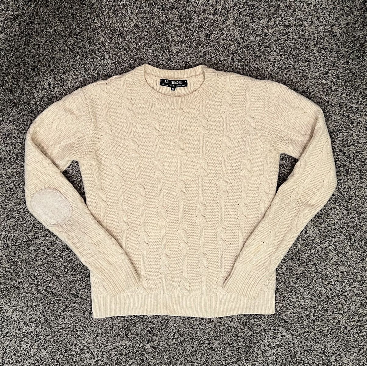 Raf Simons Raf Simons AW01 Riot Riot Riot Lambswool Cable Knit Sweater Size US M / EU 48-50 / 2 - 1 Thumbnail