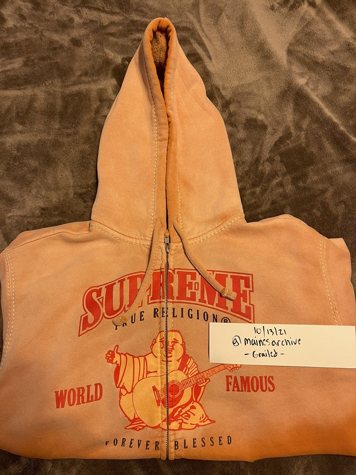 Supreme Supreme/True Religion Zip Up Hooded Sweatshirt Size US M / EU 48-50 / 2 - 1 Preview