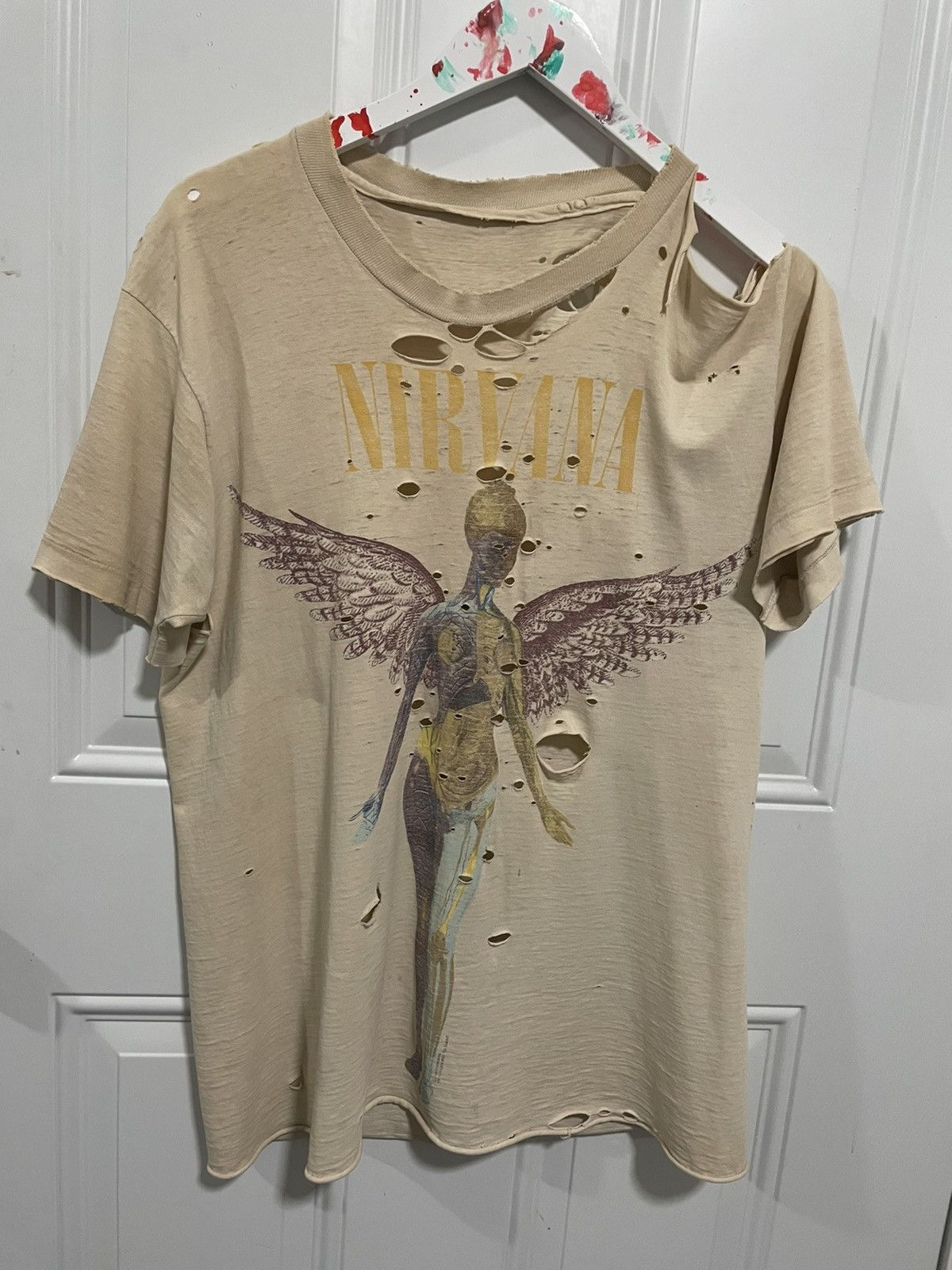 Vintage Vintage thrashed super rare Nirvana In Utero Empire T