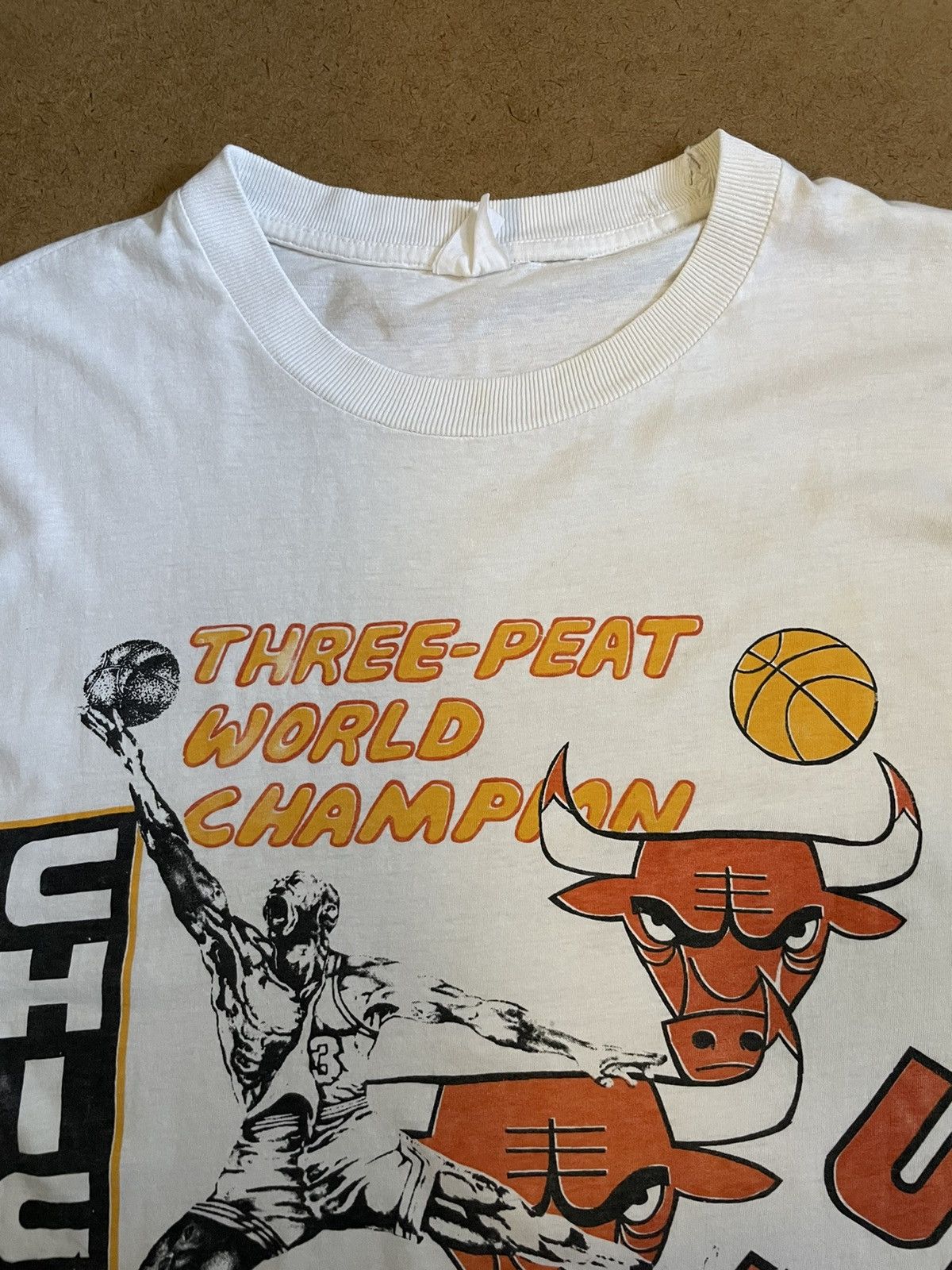 Chicago Bulls Michael Jordan Tee Peat Bootleg Rap Tee