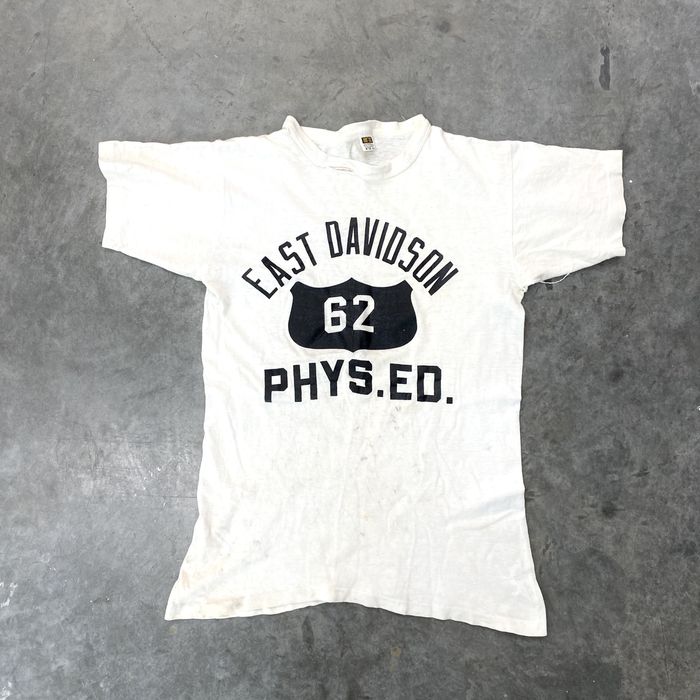 Vintage VTG 50s 60s Russell East Davidson High School Physical Ed T ...