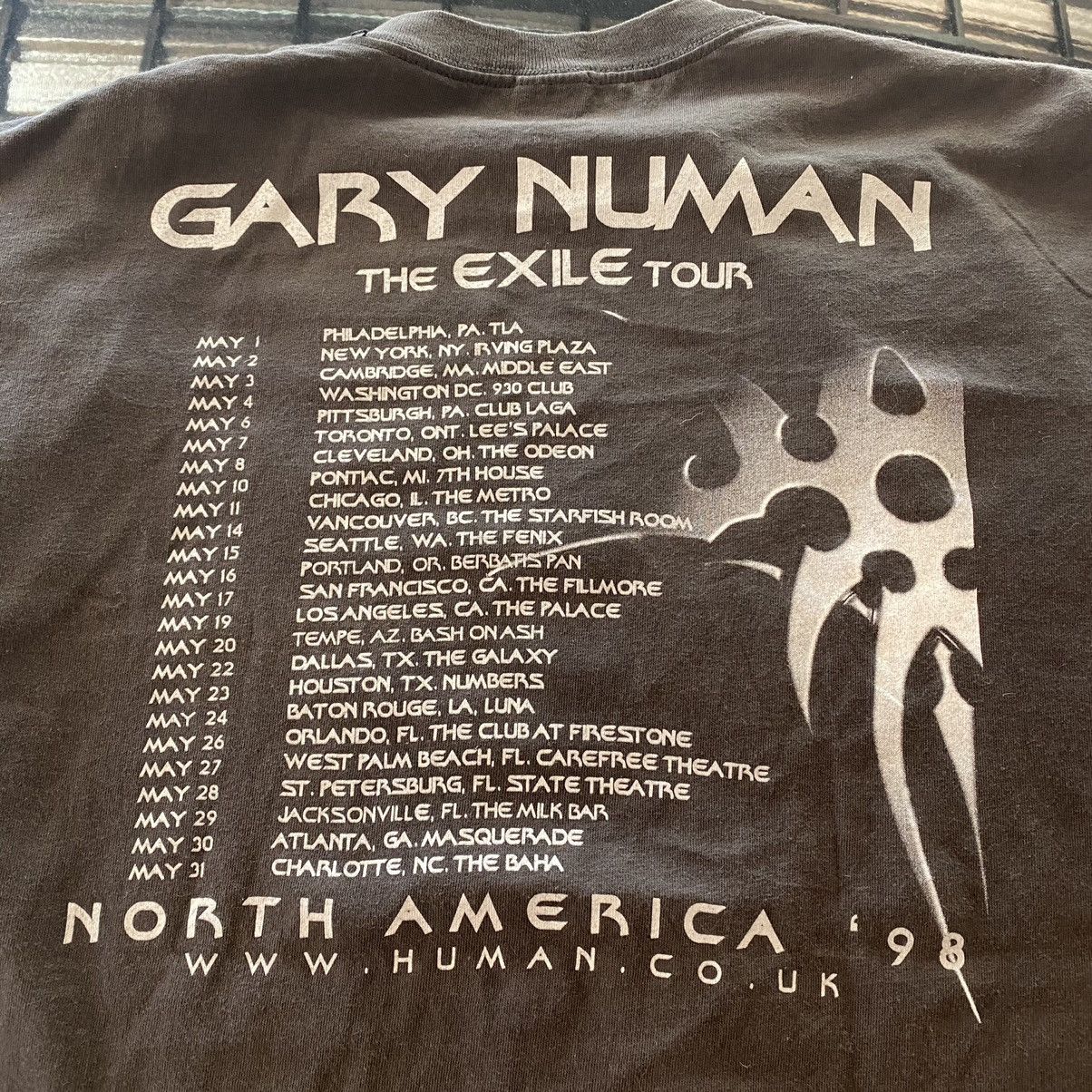 Fashion Victim × Vintage Rare Vintage 90s Gary Numan - The Exile Tour 1998 Size US XL / EU 56 / 4 - 4 Thumbnail