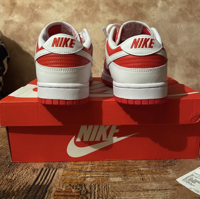 Nike Nike Dunk Low Championship Red (2021) Size US 11.5 / EU 44-45 - 5 Thumbnail