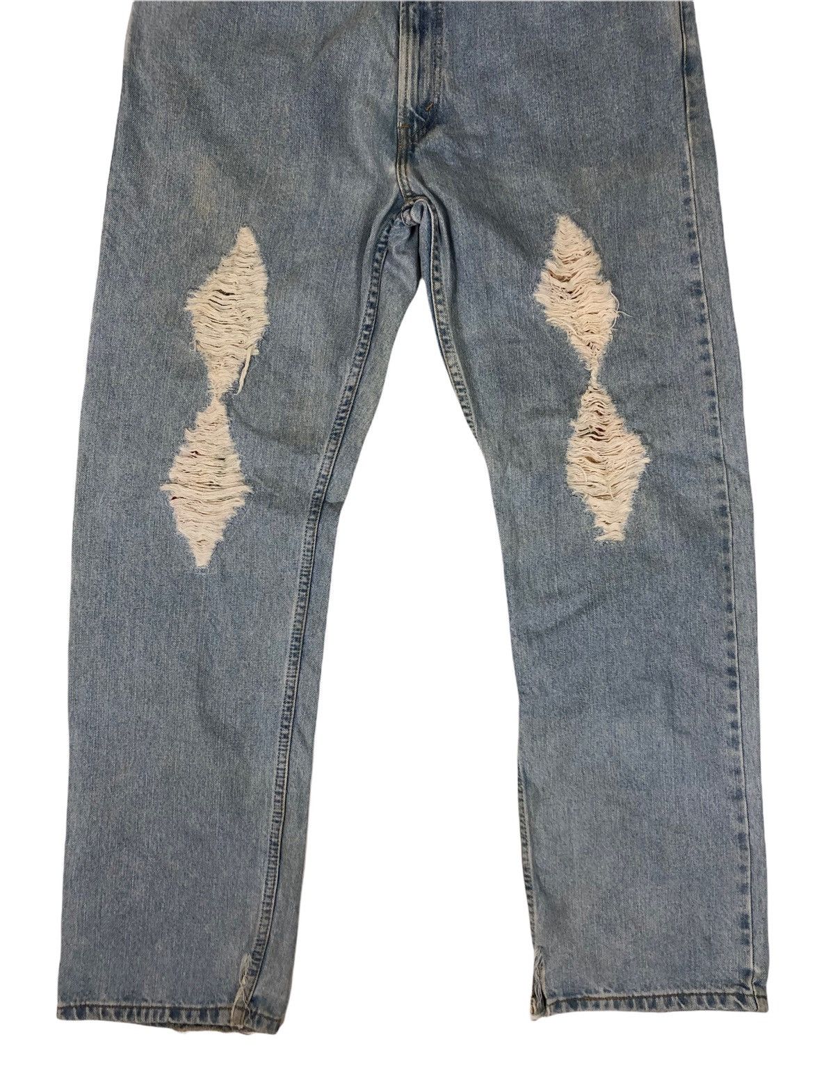 Levi's Levis 505 Distressed Denim Jeans Size US 35 - 4 Thumbnail