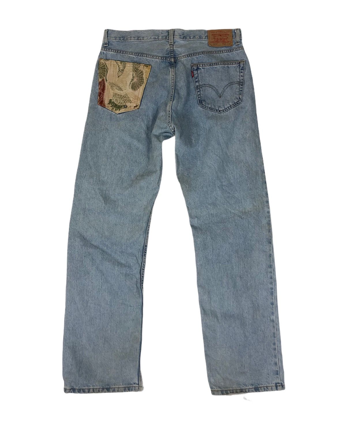 Levi's Levis 505 Distressed Denim Jeans Size US 35 - 8 Thumbnail