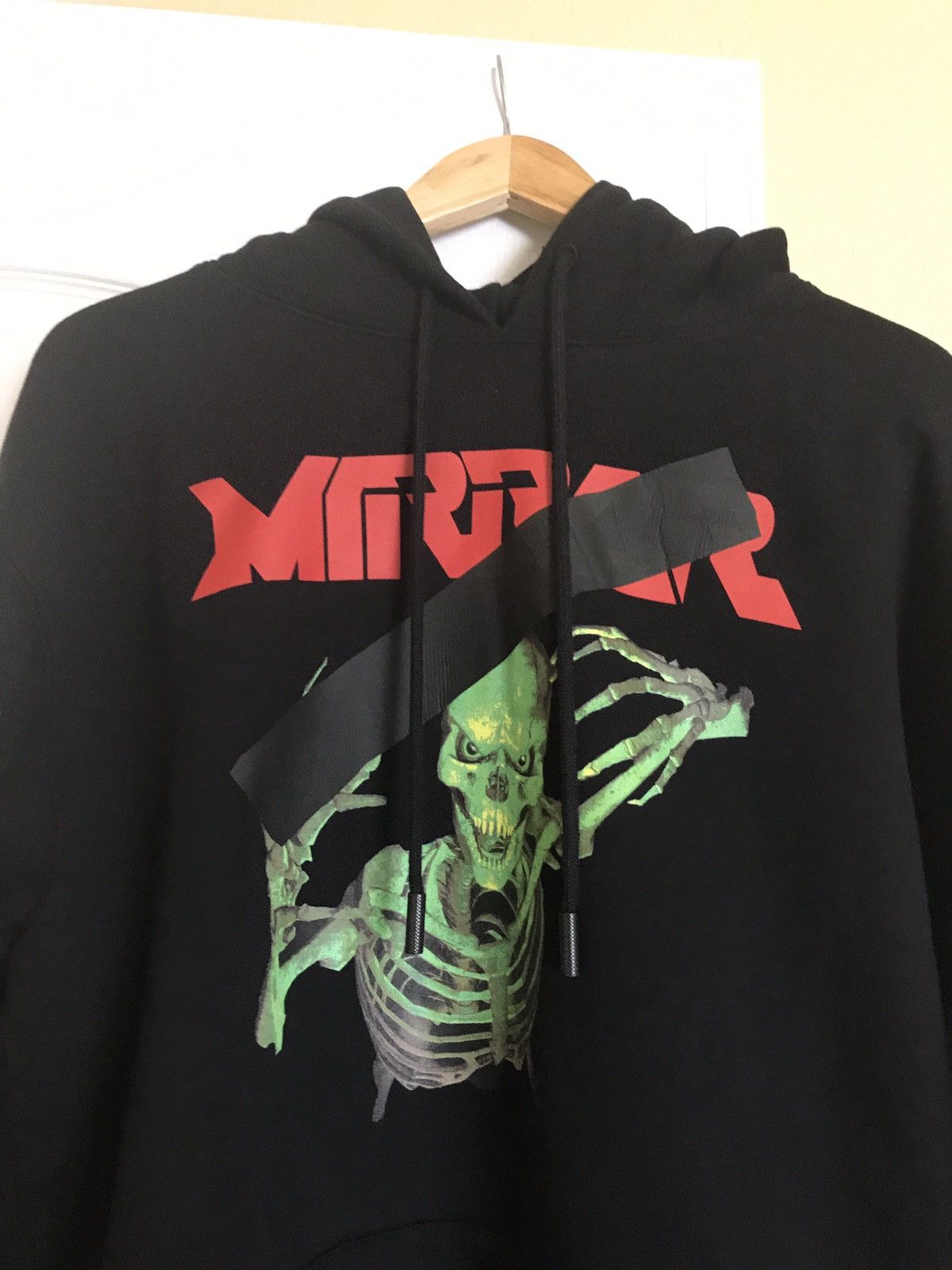 Off White Off White c o Virgil Abloh Black Mirror Skeleton Hoodie Grailed