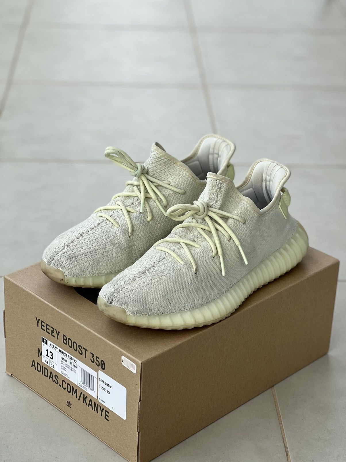 Adidas × Kanye West YEEZY BOOST 350 V2 BUTTER US 12 Size US 13 / EU 46 - 1 Thumbnail