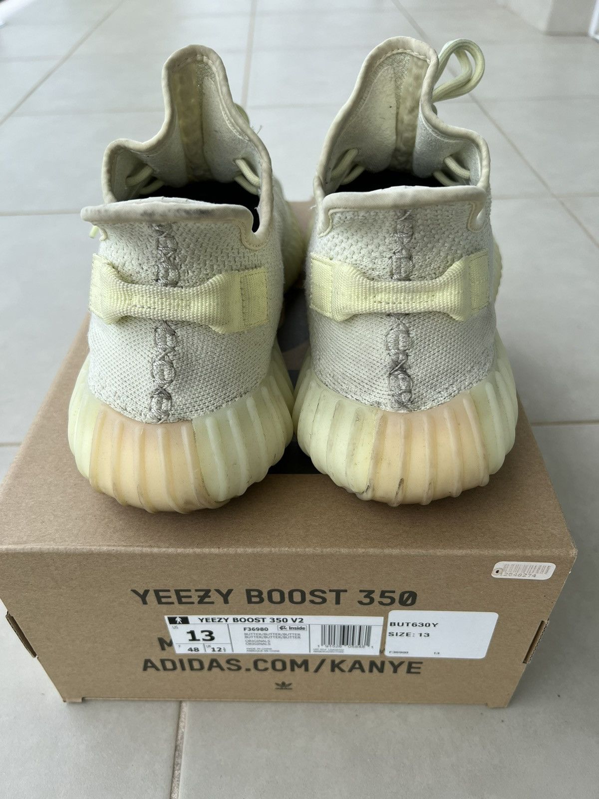 Adidas × Kanye West YEEZY BOOST 350 V2 BUTTER US 12 Size US 13 / EU 46 - 5 Thumbnail