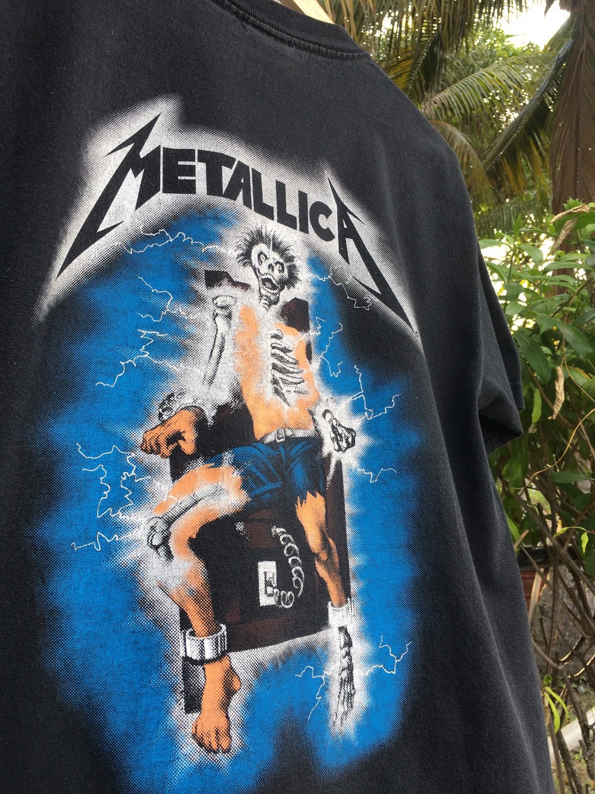 Vintage 90s Metalicca Ride On The Lightning T Shirt Band