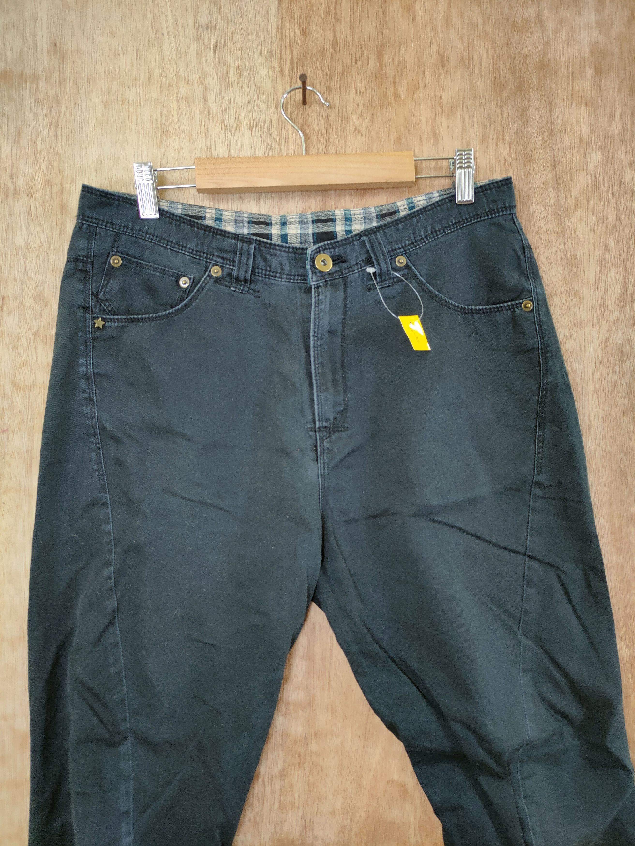 Japanese Brand DLL Retro Girl cropped vintage pants #46-313 Size 31" - 3 Thumbnail