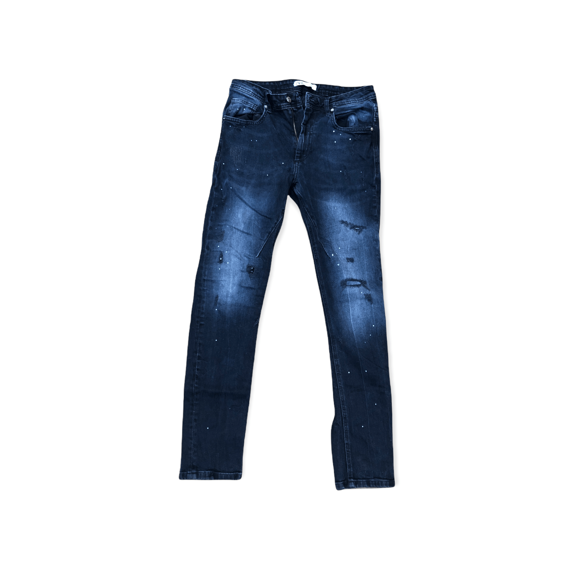 Zara paint splatter jeans sales
