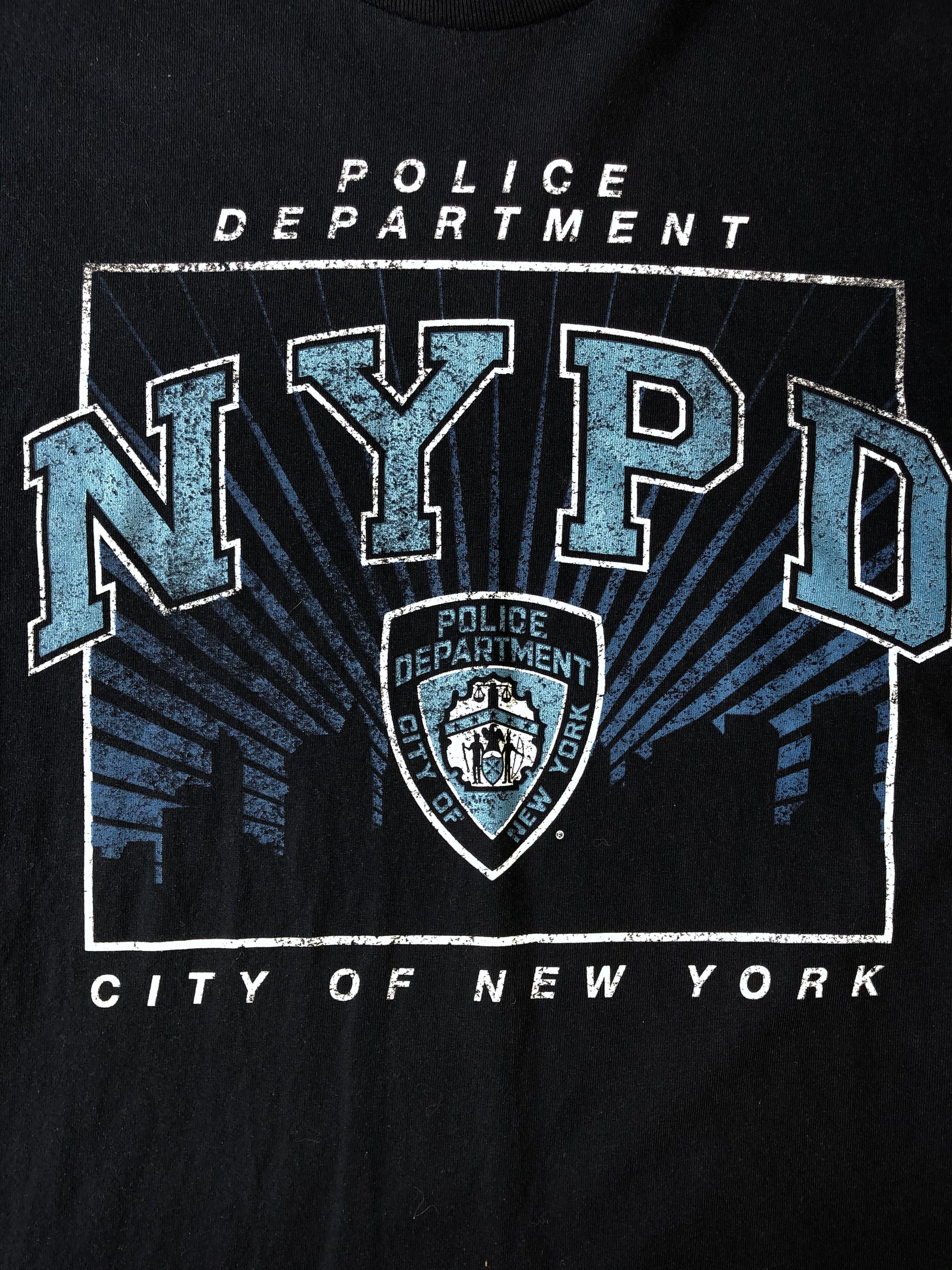 Vintage Vintage NYPD t-shirt (FDNY) Size US L / EU 52-54 / 3 - 3 Thumbnail