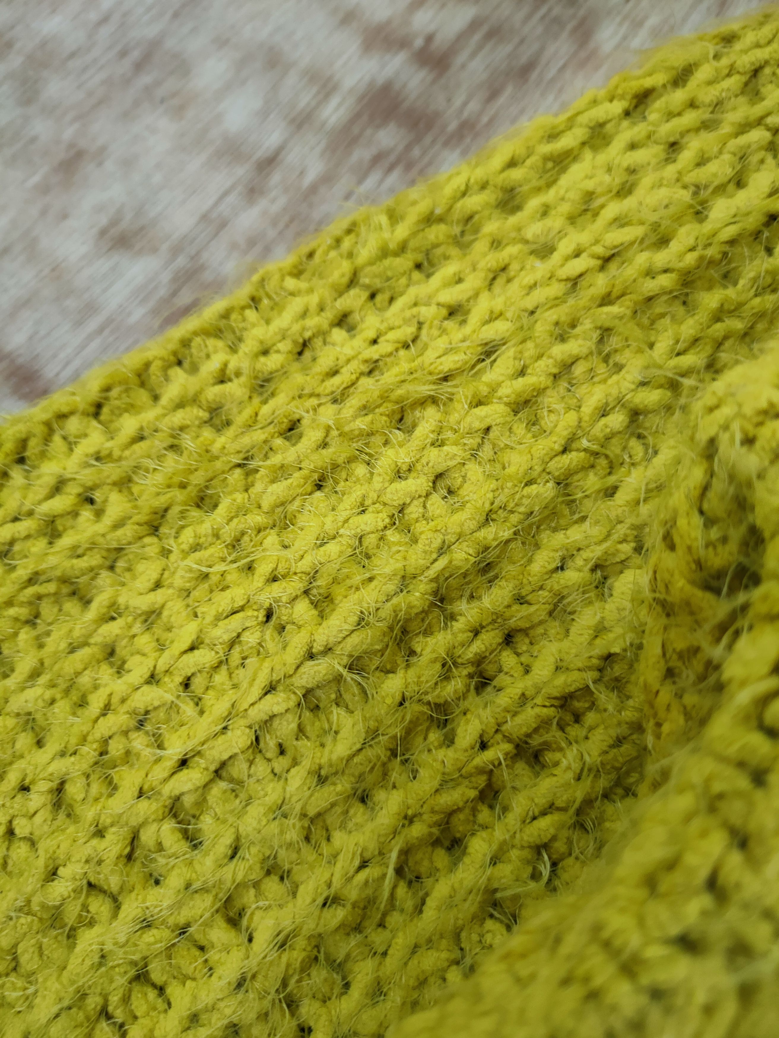 Homespun Knitwear DL Chez Toi yellow mohair knitwear streetwear #46-457 Size US M / EU 48-50 / 2 - 5 Thumbnail