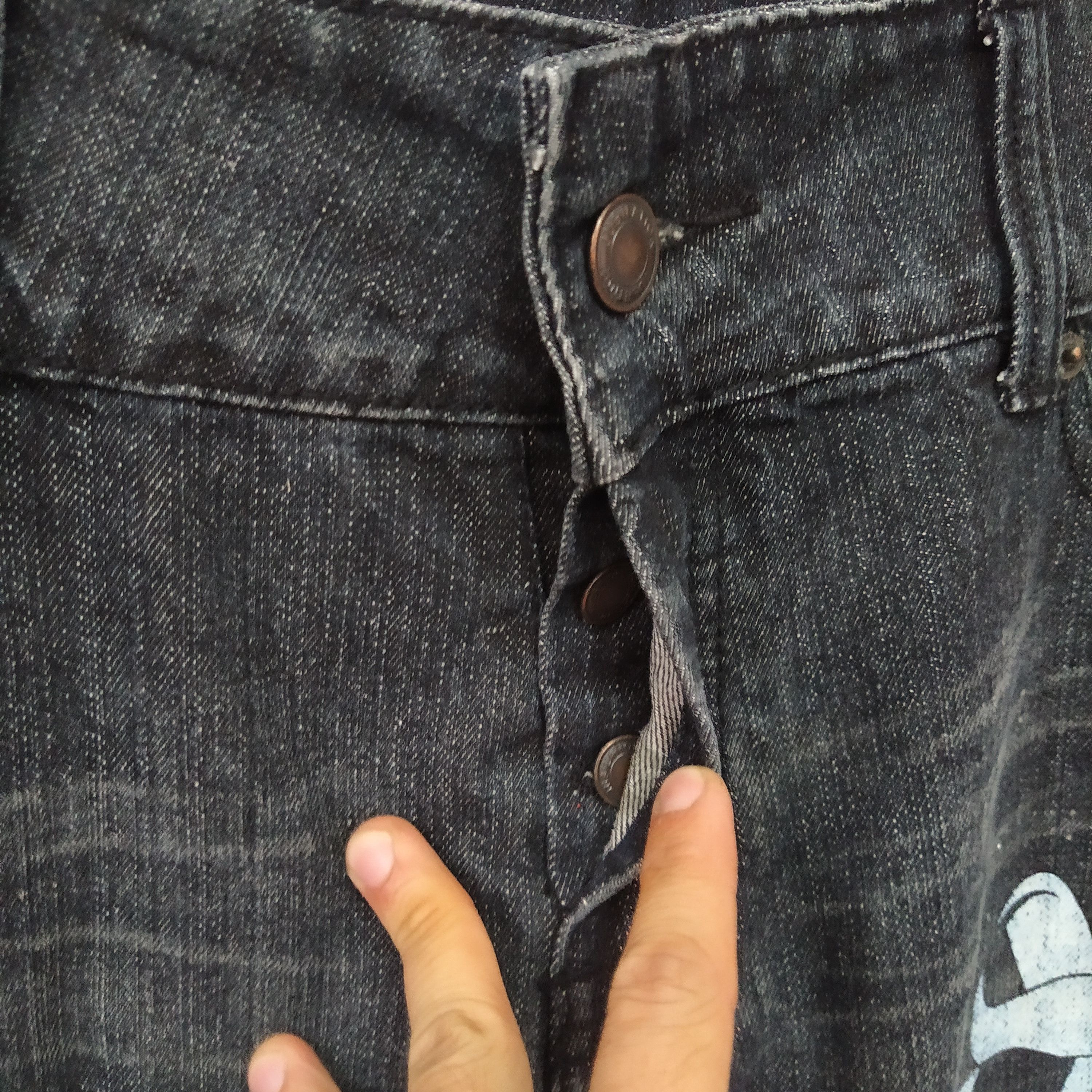 Edition Japan × Japanese Brand YULETIDE JUBILATION SKULL DENIM OVERSIZED POCKET (D175) Size US 34 / EU 50 - 4 Thumbnail