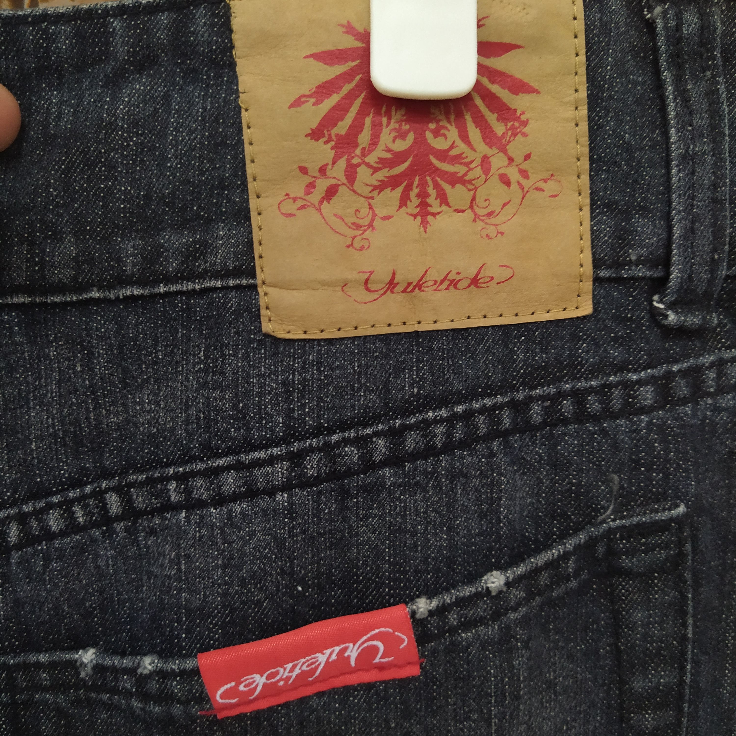 Edition Japan × Japanese Brand YULETIDE JUBILATION SKULL DENIM OVERSIZED POCKET (D175) Size US 34 / EU 50 - 7 Thumbnail