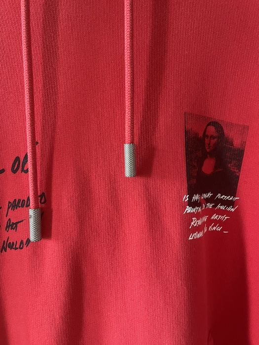 Off White MONA LISA RED HOODIE