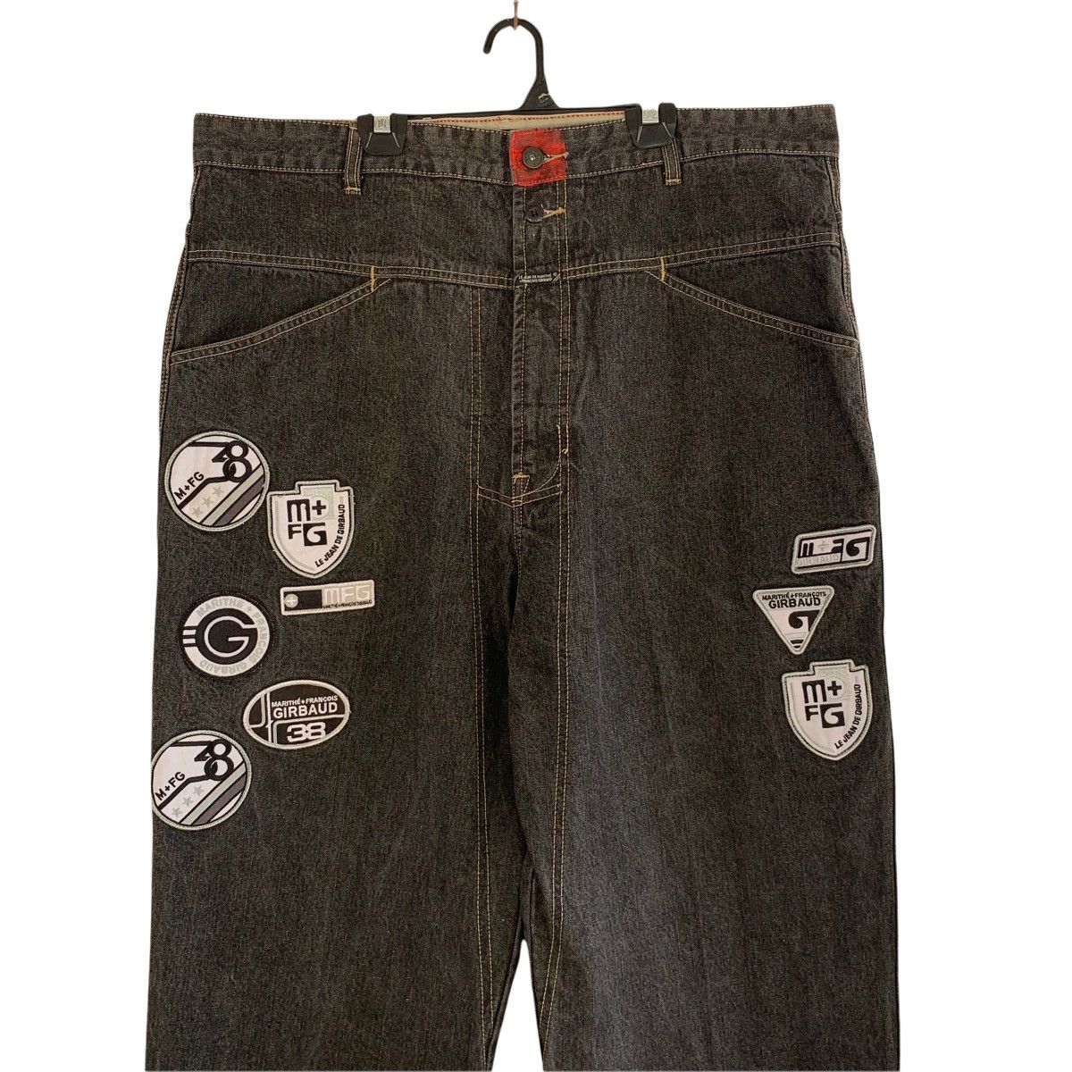 Marithe + Francois Girbaud Marithe Francois Girbaud Denim Patches Pant Size US 40 / EU 56 - 3 Thumbnail