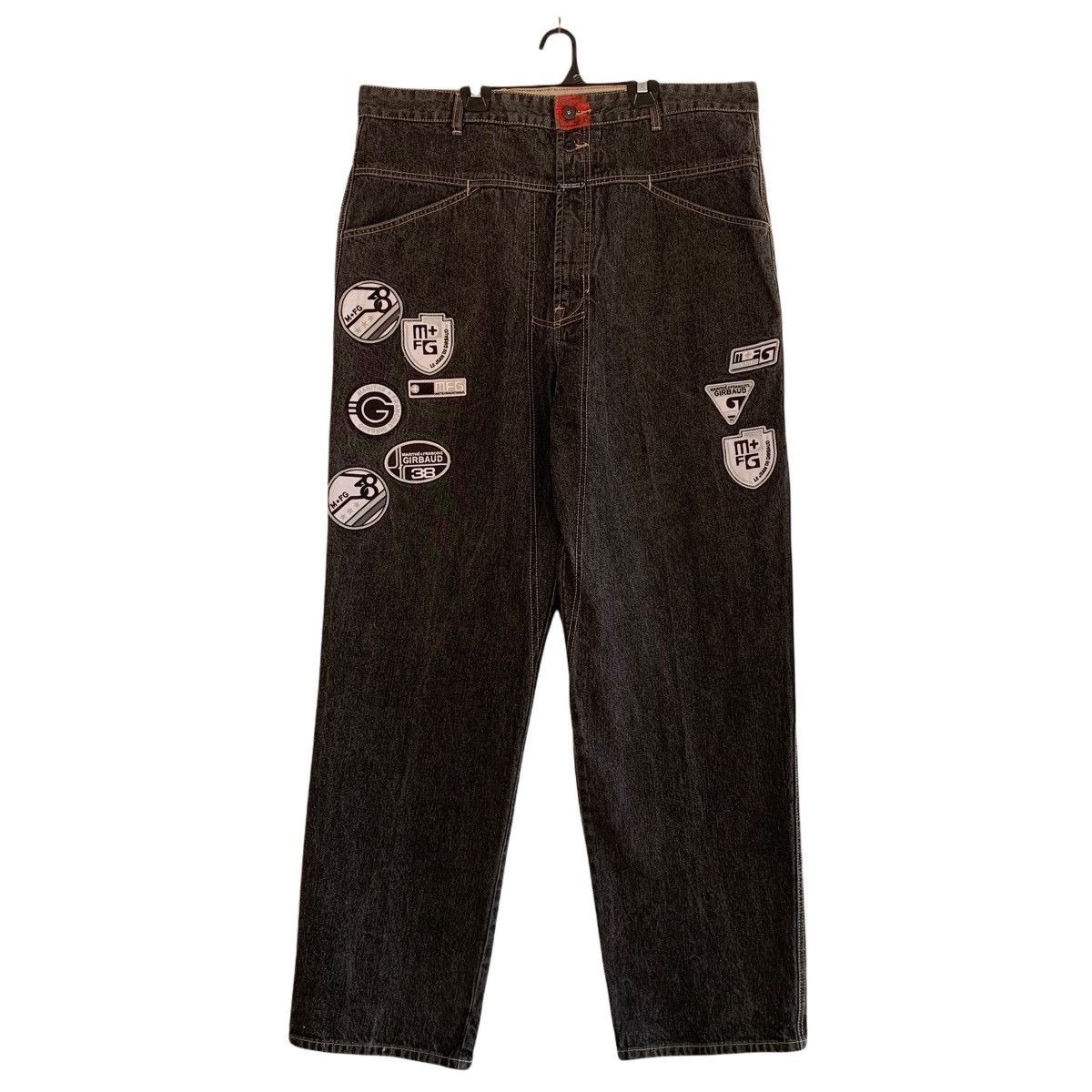 Marithe + Francois Girbaud Marithe Francois Girbaud Denim Patches Pant Size US 40 / EU 56 - 1 Thumbnail