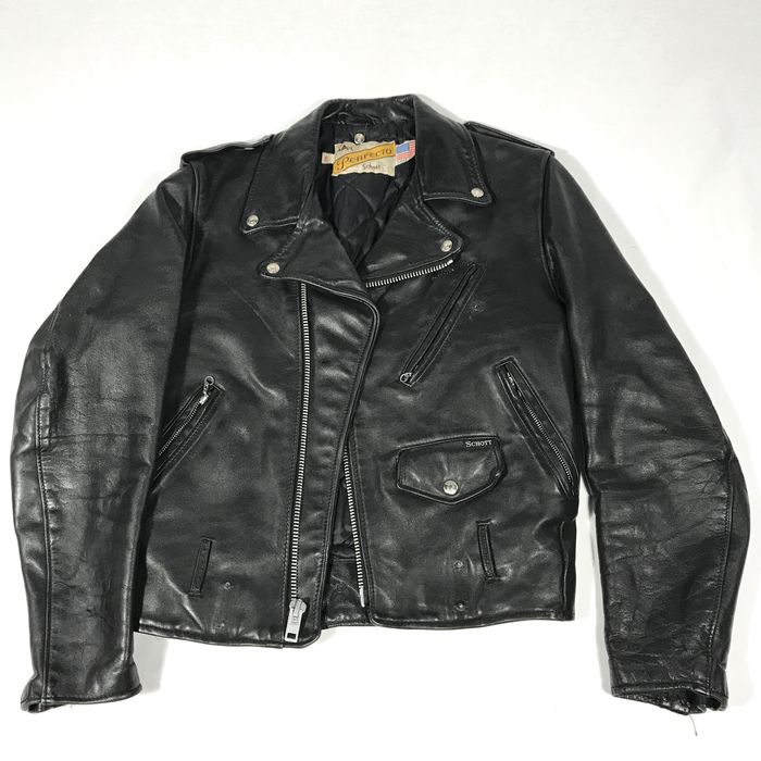 Vintage 1970s SCHOTT NYC PERFECTO Leather Motorcycle Jacket | Grailed
