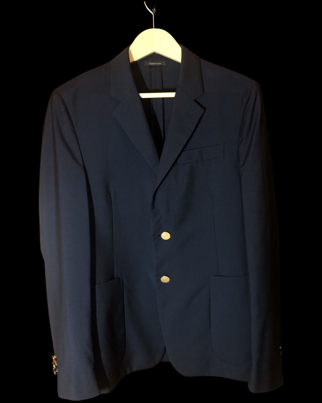 Prada Pravda blue blazer with golden buttons | Grailed