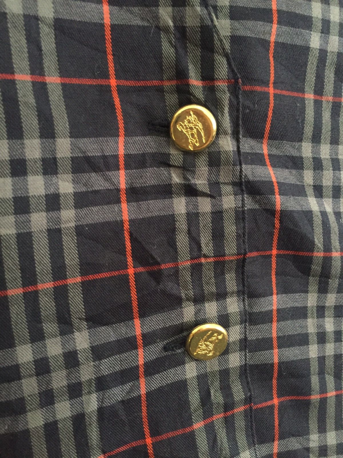 Burberry 1990s Iconic Nova Checked Button Vest Size US XS / EU 42 / 0 - 3 Thumbnail