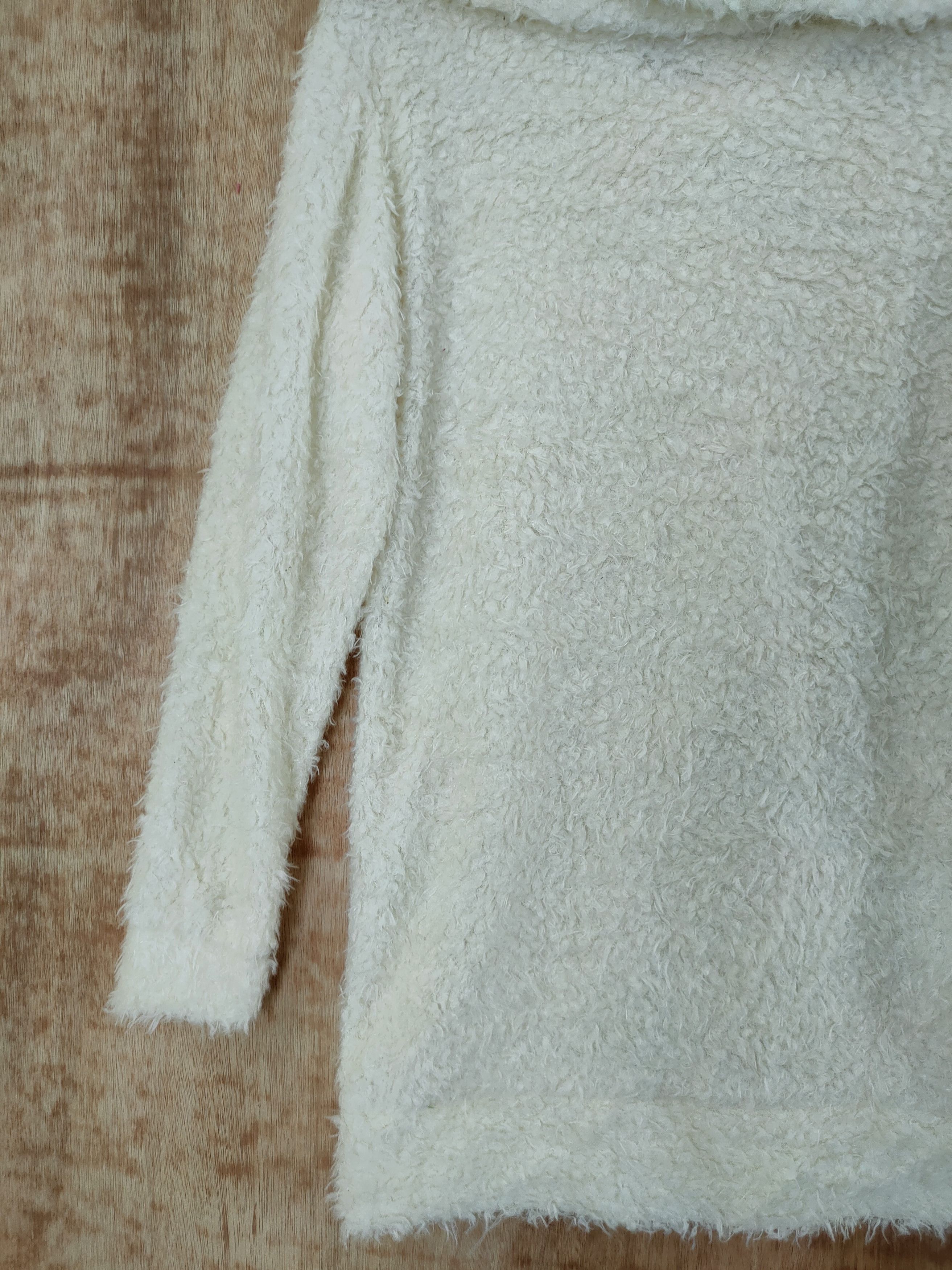 Homespun Knitwear DL Chip Clip sweet white fur mohair knitwear shaggy#46-465 Size US M / EU 48-50 / 2 - 8 Thumbnail