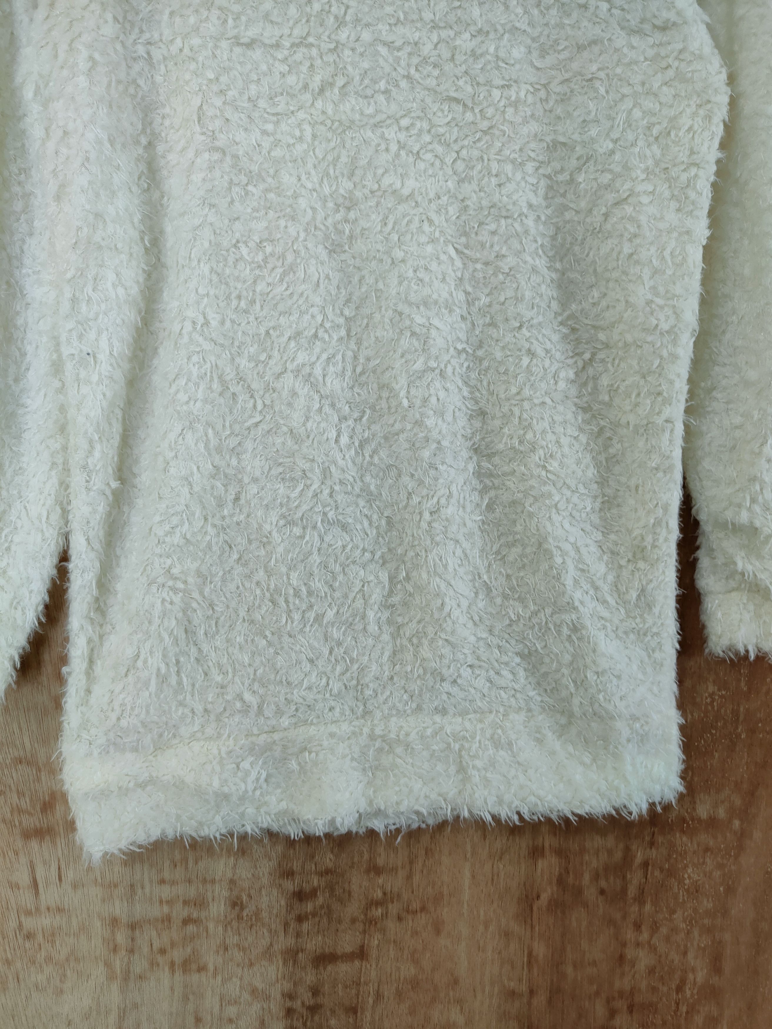 Homespun Knitwear DL Chip Clip sweet white fur mohair knitwear shaggy#46-465 Size US M / EU 48-50 / 2 - 2 Thumbnail