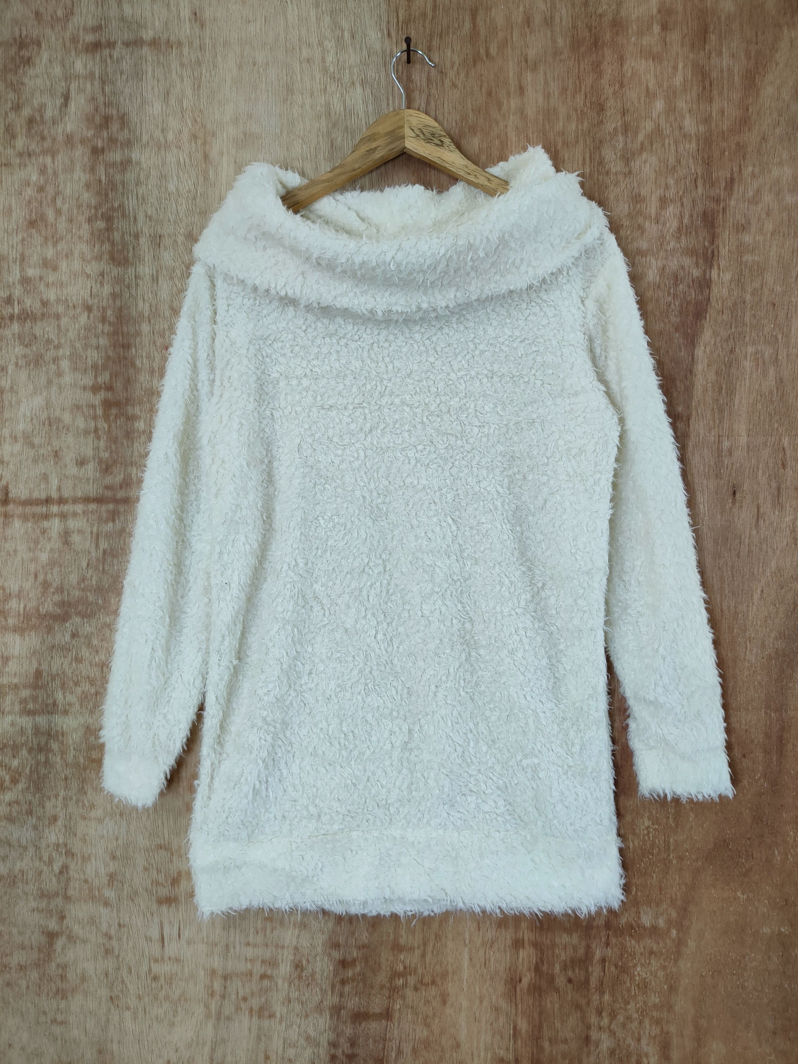 Homespun Knitwear DL Chip Clip sweet white fur mohair knitwear shaggy#46-465 Size US M / EU 48-50 / 2 - 1 Thumbnail