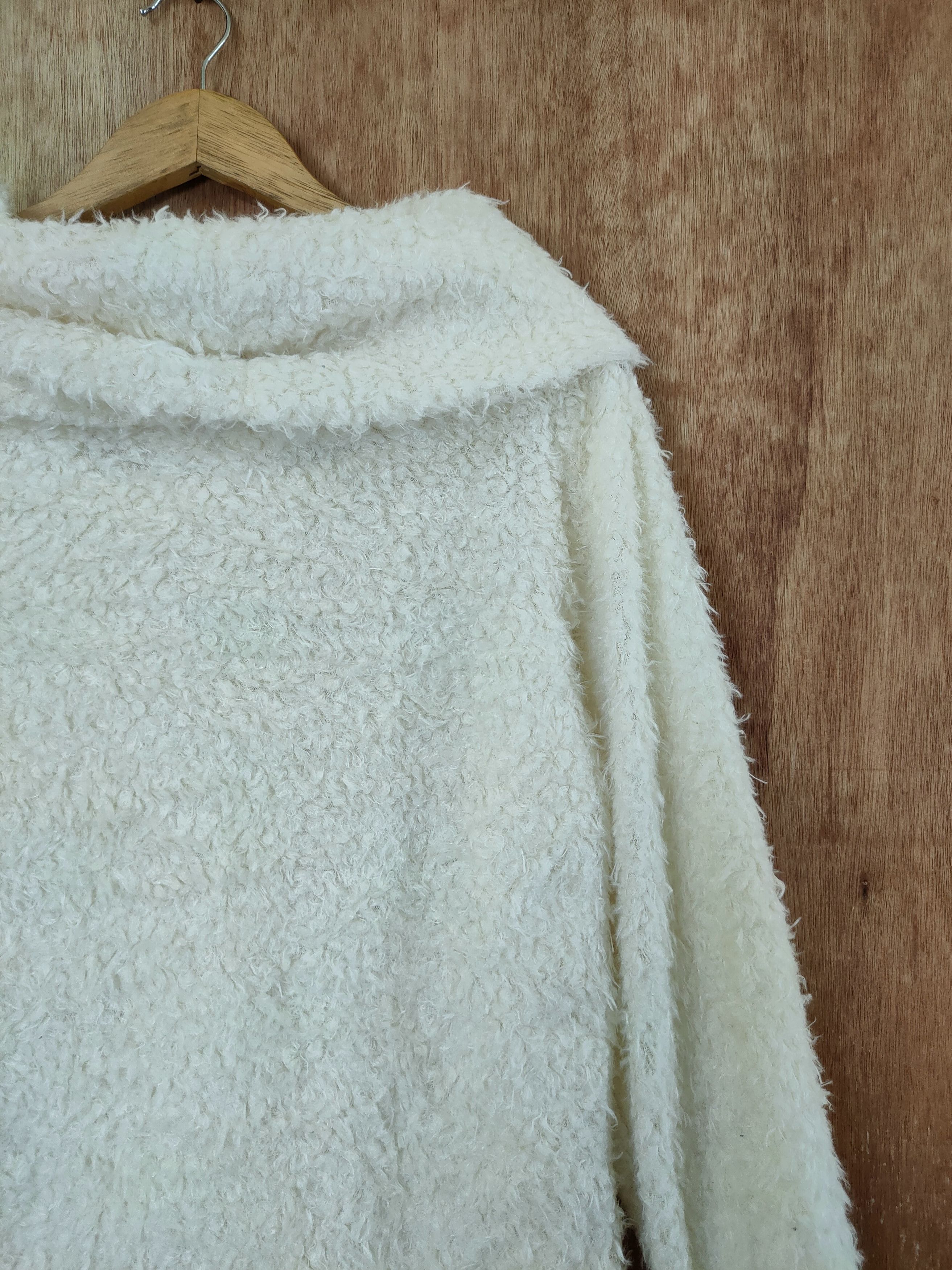 Homespun Knitwear DL Chip Clip sweet white fur mohair knitwear shaggy#46-465 Size US M / EU 48-50 / 2 - 9 Thumbnail