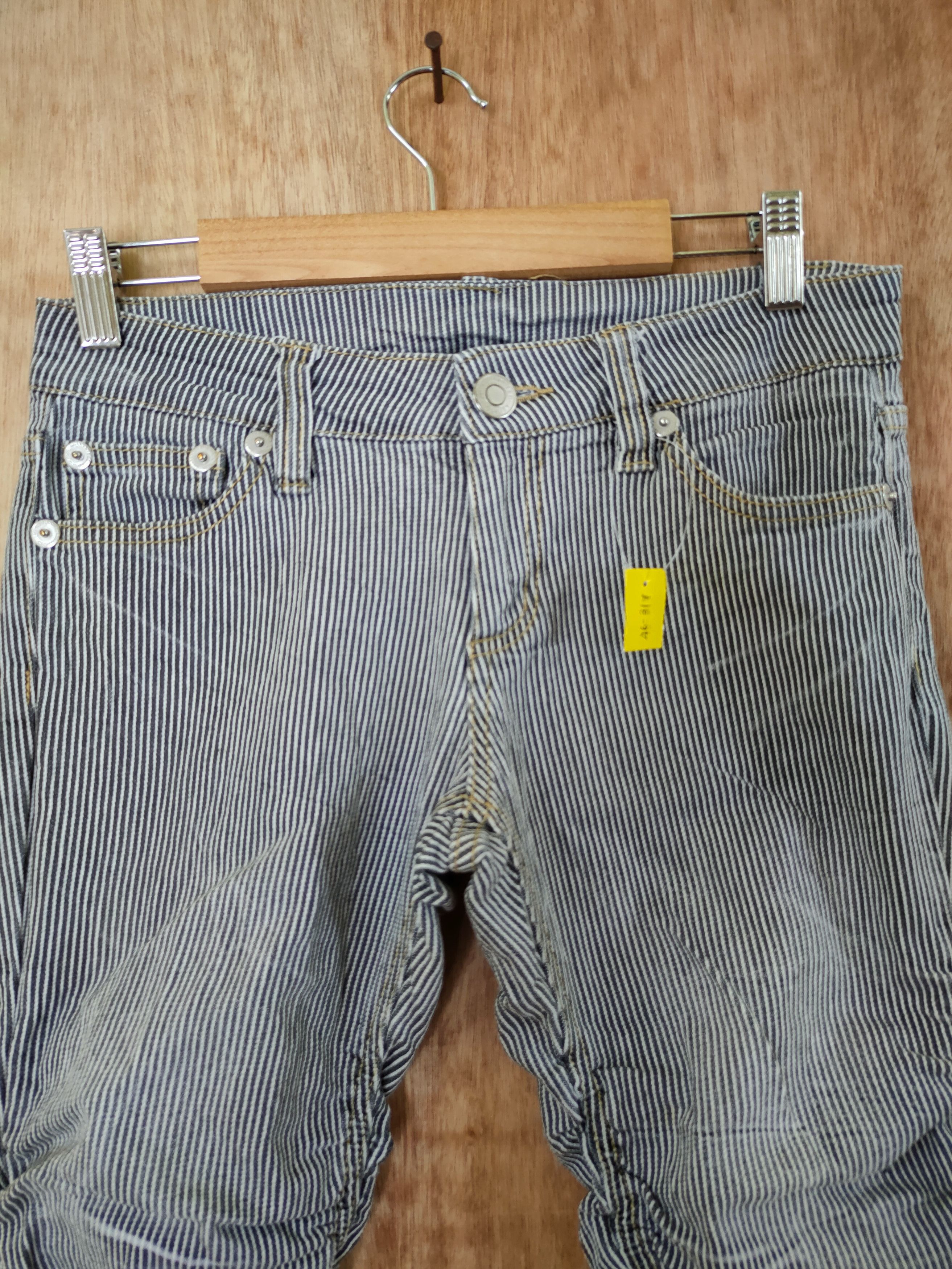 Japanese Brand DLL Japan Stripe spring designer cargo pants #46-317 Size 31" - 3 Thumbnail