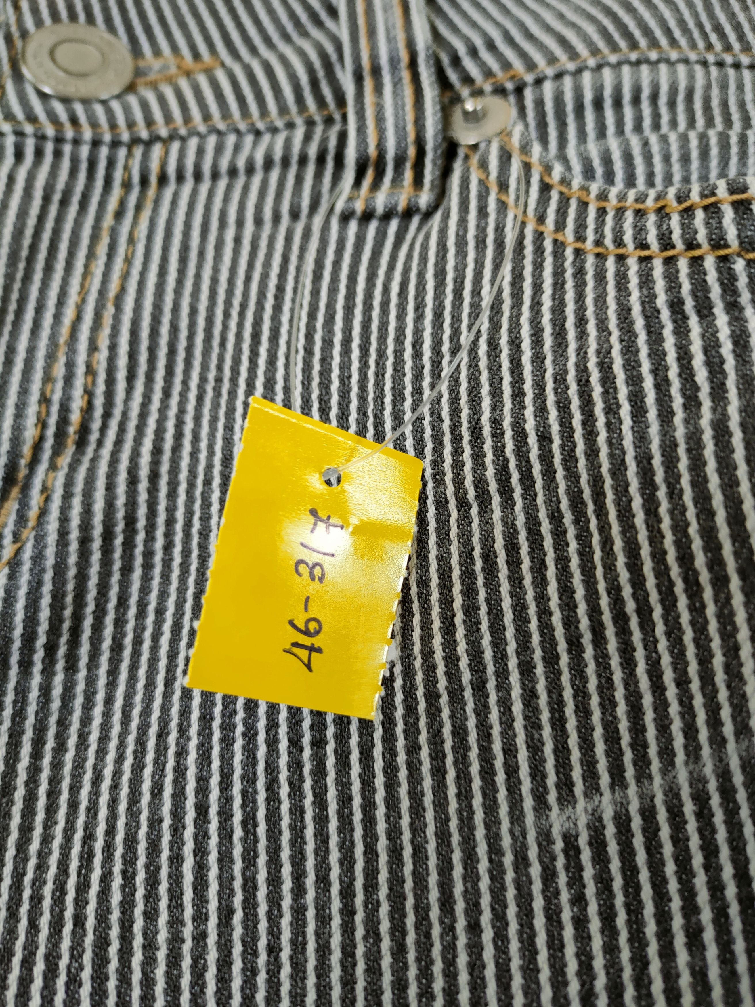 Japanese Brand DLL Japan Stripe spring designer cargo pants #46-317 Size 31" - 4 Thumbnail