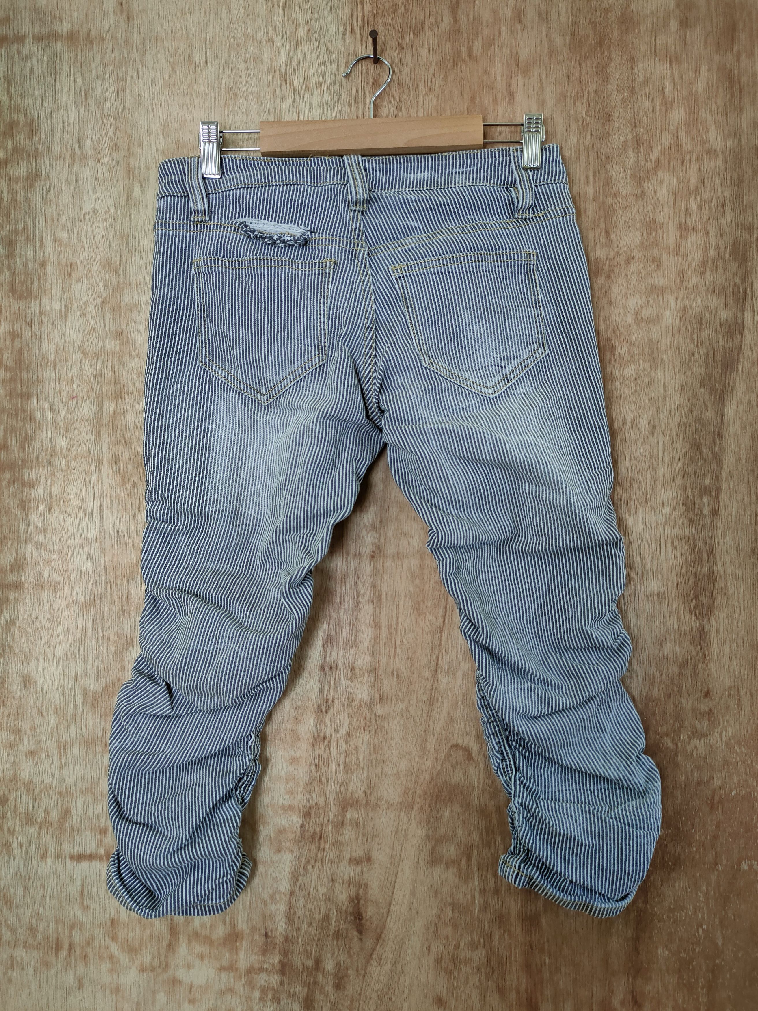 Japanese Brand DLL Japan Stripe spring designer cargo pants #46-317 Size 31" - 5 Thumbnail