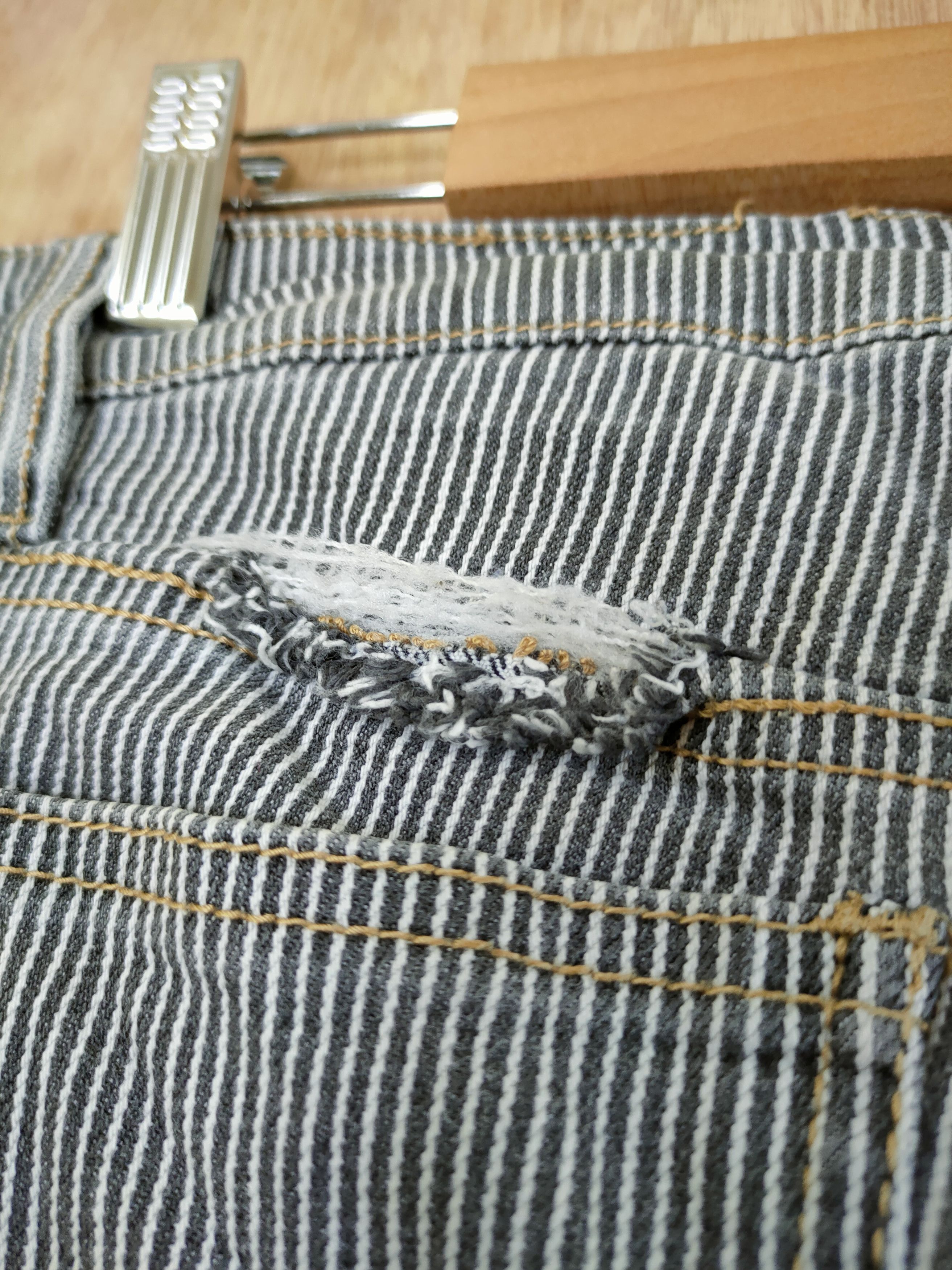 Japanese Brand DLL Japan Stripe spring designer cargo pants #46-317 Size 31" - 8 Thumbnail