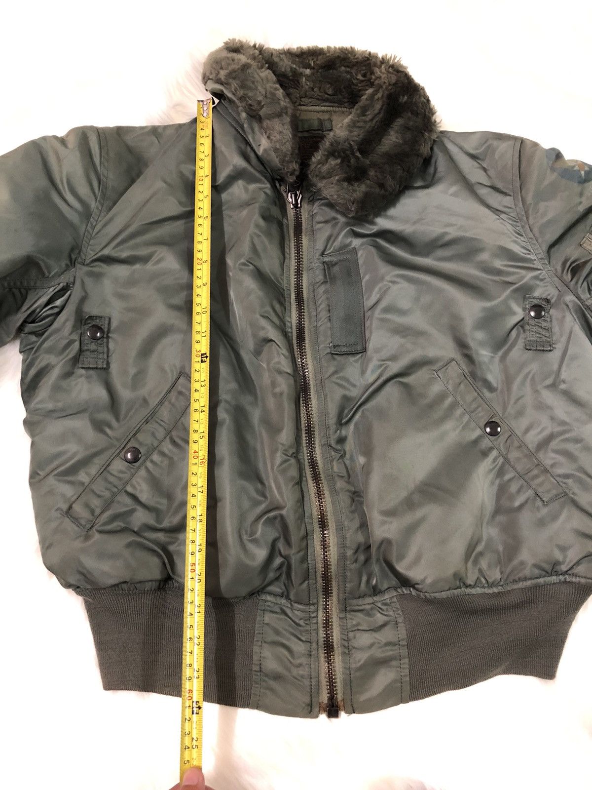 Alpha Industries Vtg Jacket Flying Intermediate Type B-15D US Air Force Size US L / EU 52-54 / 3 - 14 Thumbnail