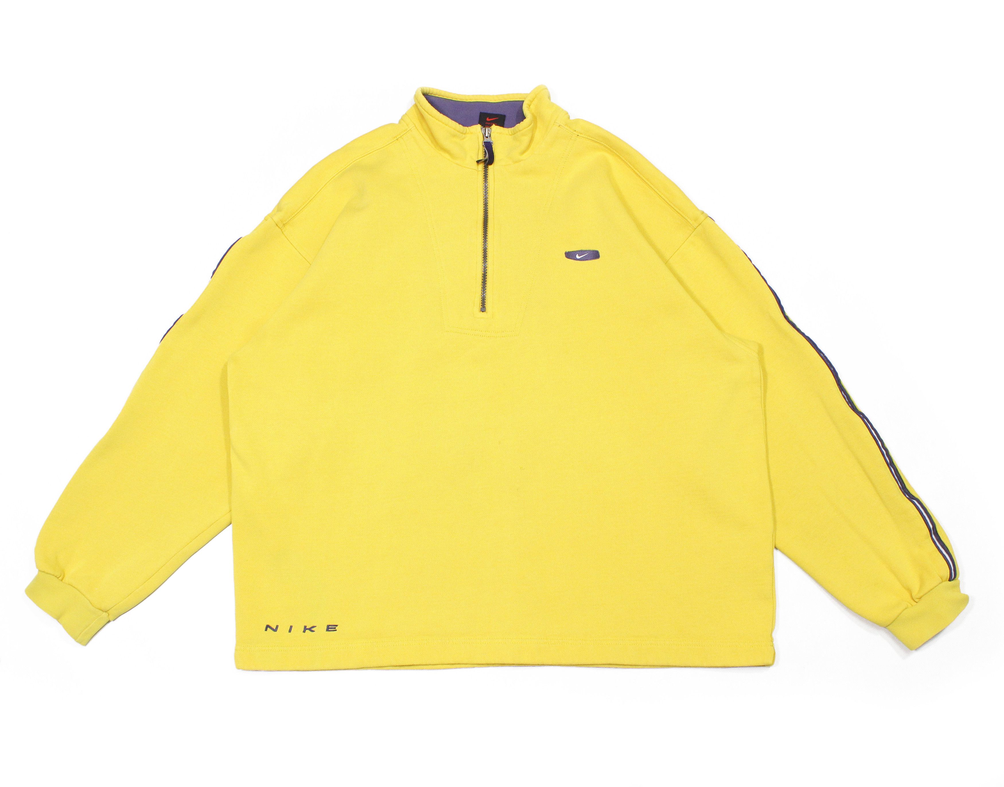 Nike 90S Swoosh Logo Zip Baggy Sweatshirt Size US XL / EU 56 / 4 - 1 Thumbnail