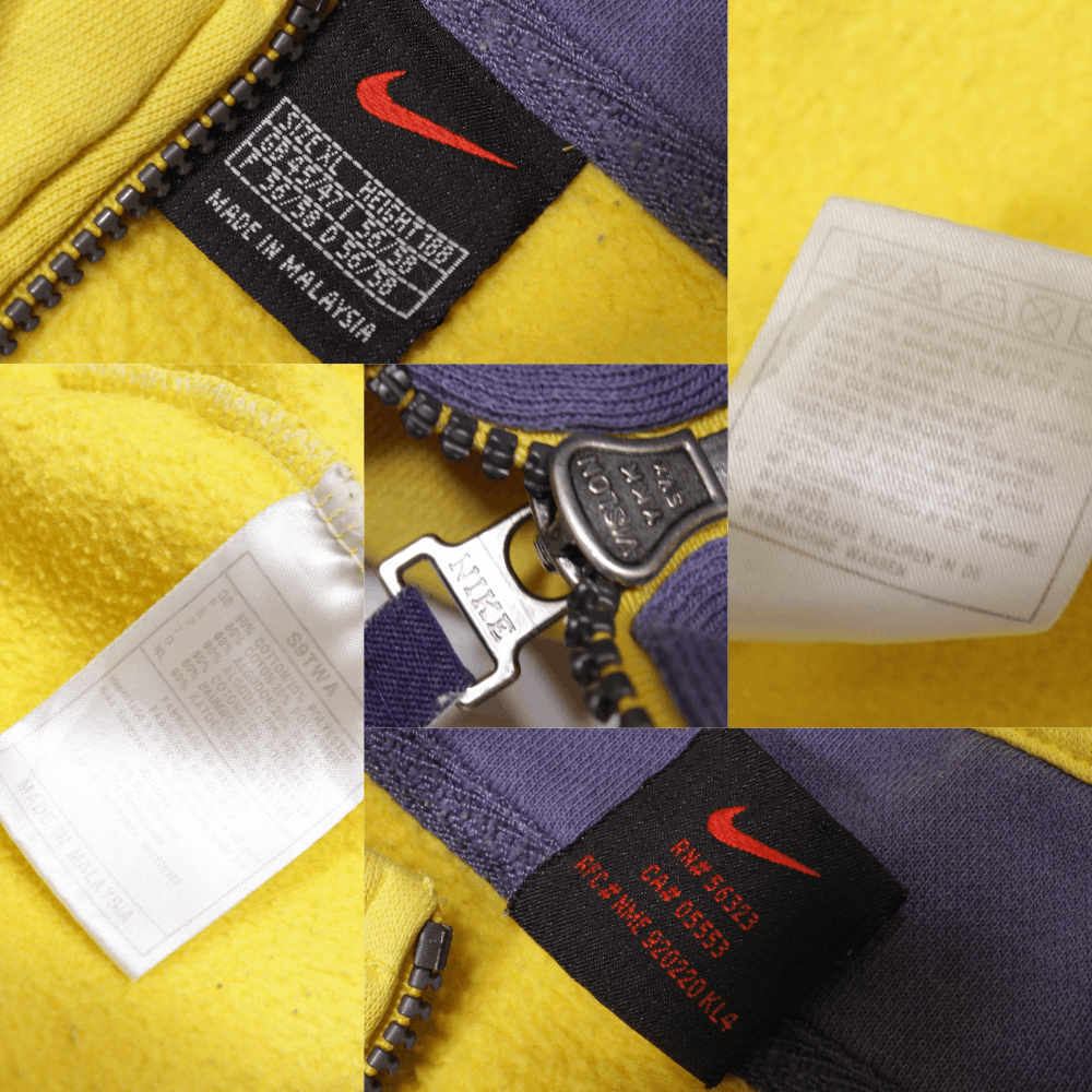 Nike 90S Swoosh Logo Zip Baggy Sweatshirt Size US XL / EU 56 / 4 - 9 Thumbnail