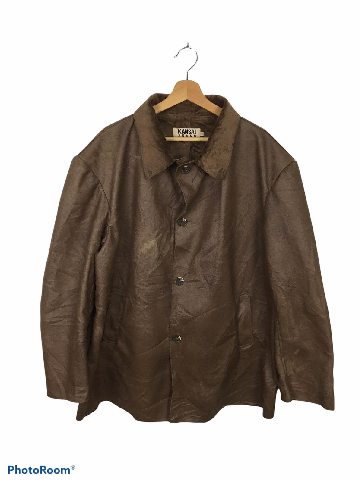 Kansai Yamamoto Vintage 🔥 Kansai Jeans Soft Leather Jacket Size US XXL / EU 58 / 5 - 1 Thumbnail
