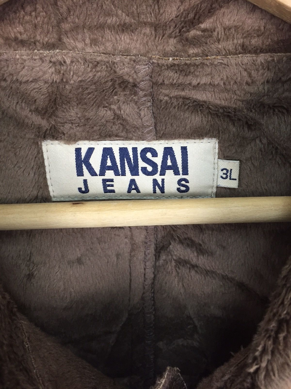 Kansai Yamamoto Vintage 🔥 Kansai Jeans Soft Leather Jacket Size US XXL / EU 58 / 5 - 6 Thumbnail