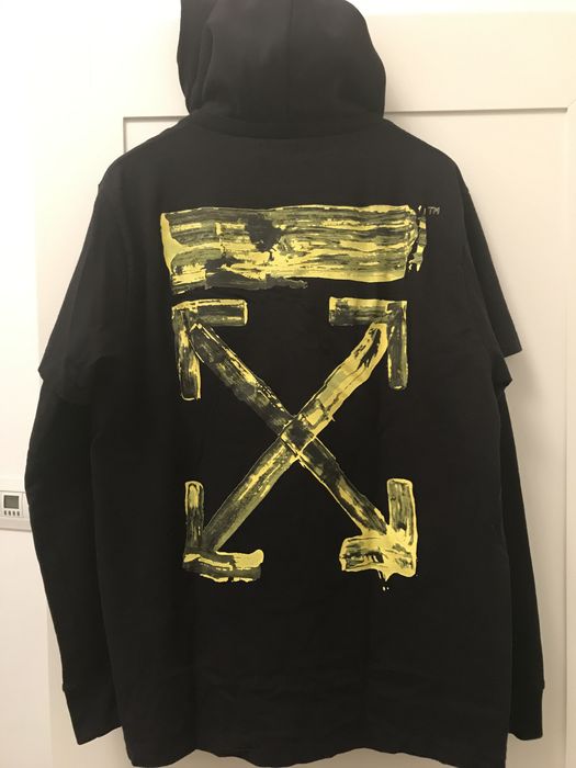 Off white best sale acrylic hoodie