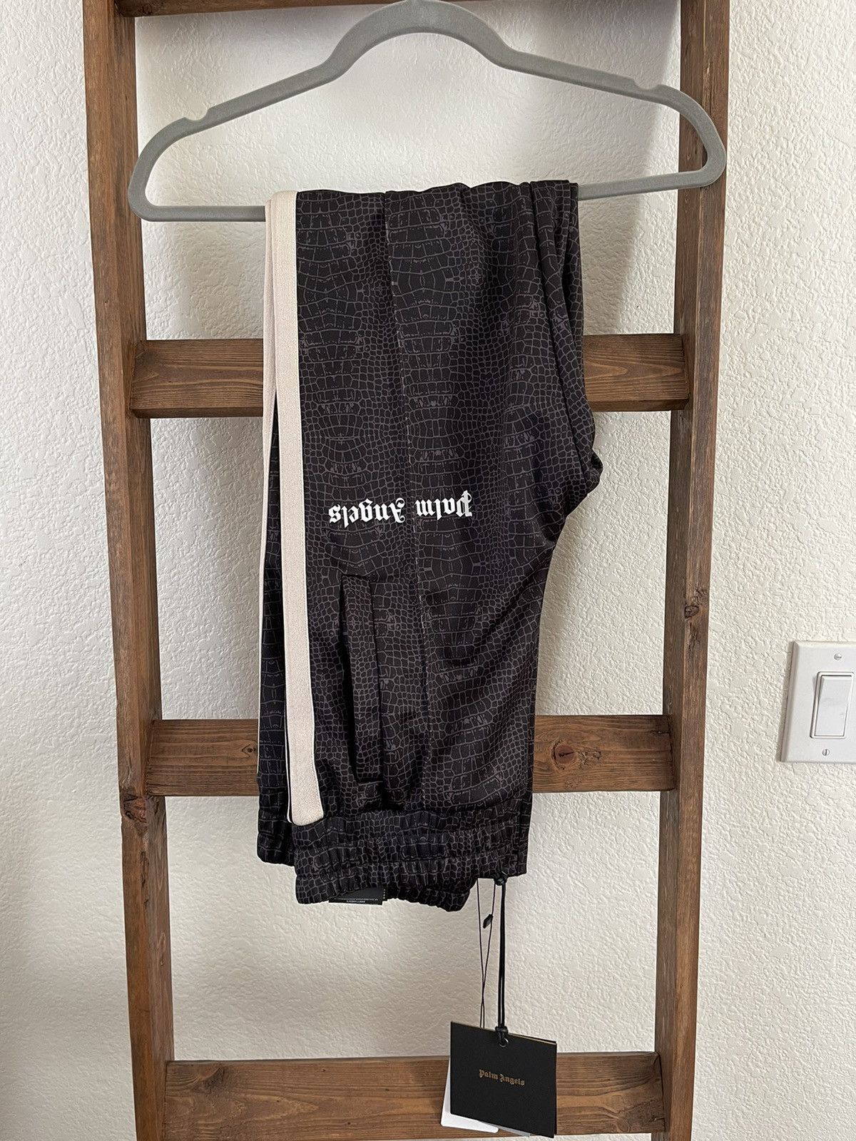 Palm Angels CROCO TRACK PANTS Size US 30 / EU 46 - 2 Thumbnail