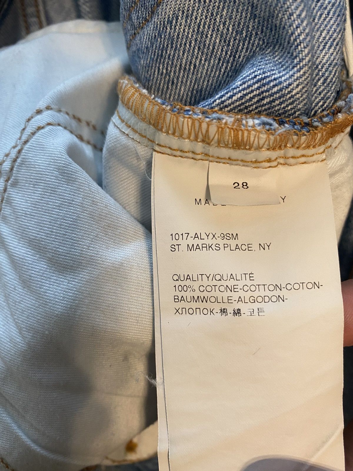 Alyx Alyx Thorn Slash Denim Size US 30 / EU 46 - 4 Thumbnail