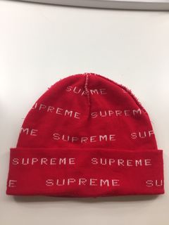 Supreme Logo Repeat Beanie | Grailed