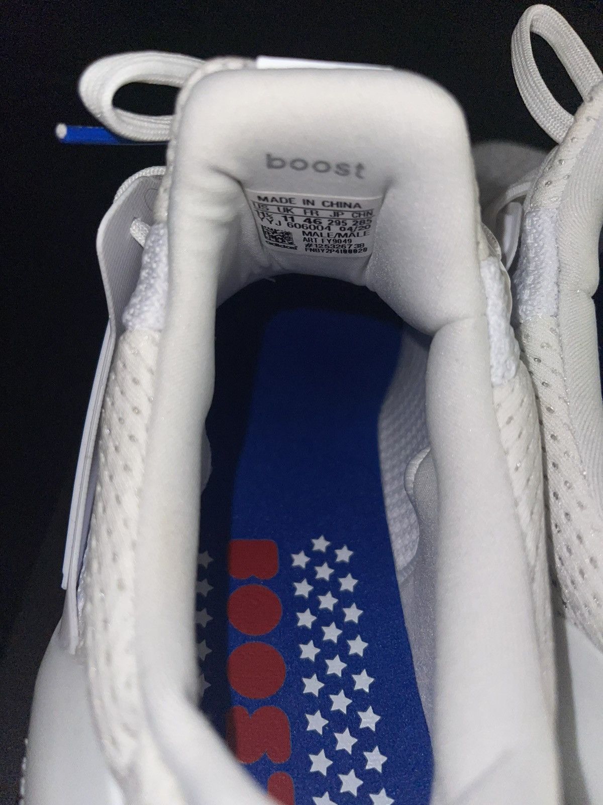 Adidas Adidas UltraBoost USA Red White & Blue Size 11.5 Size US 11.5 / EU 44-45 - 4 Thumbnail